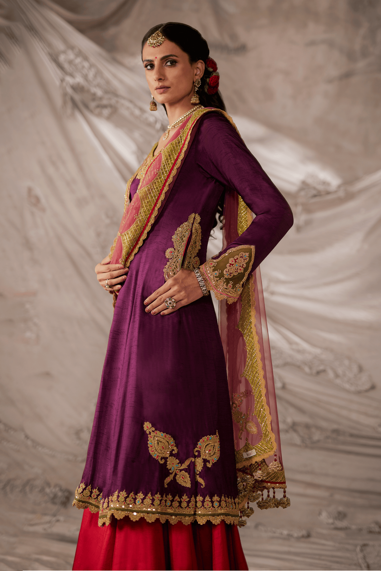 Purple Kurta Set