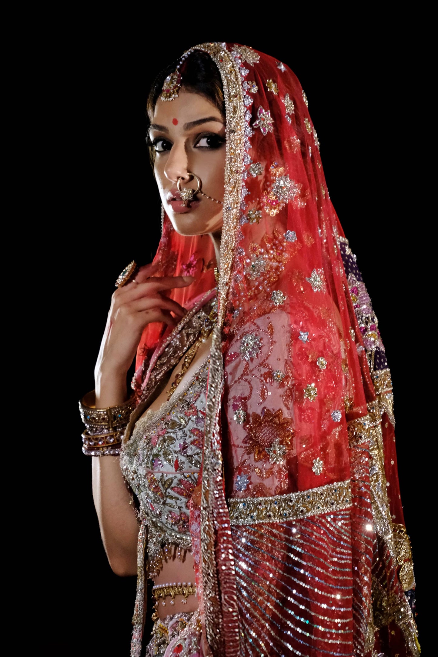 Ivory Silk Lehenga