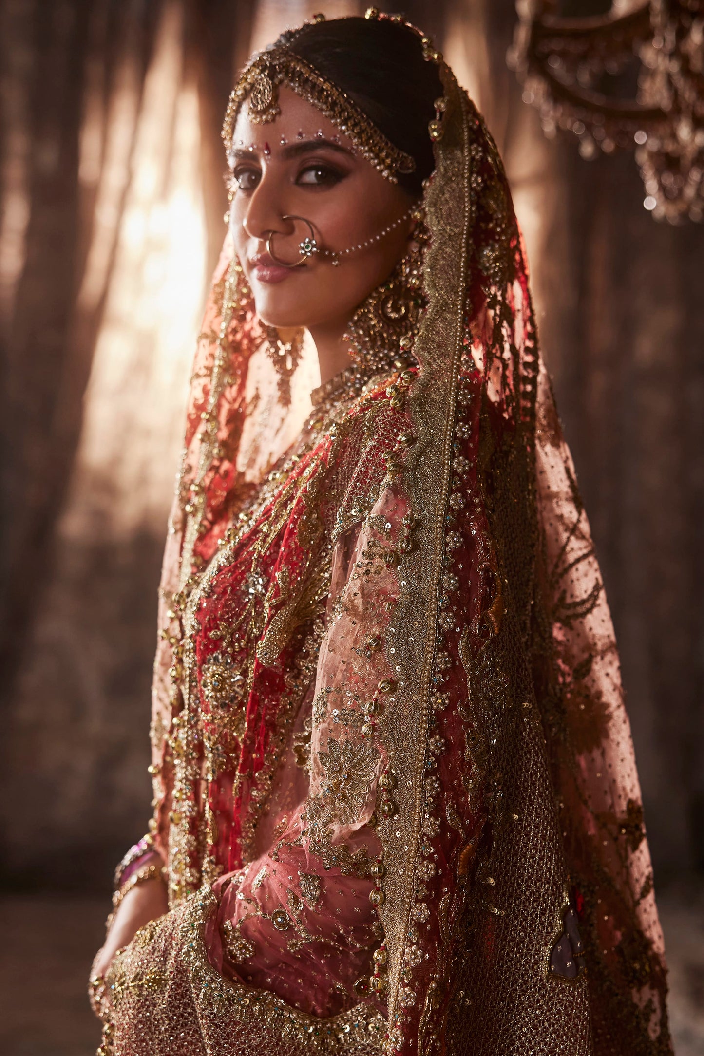 Lush Red Silk Lehenga