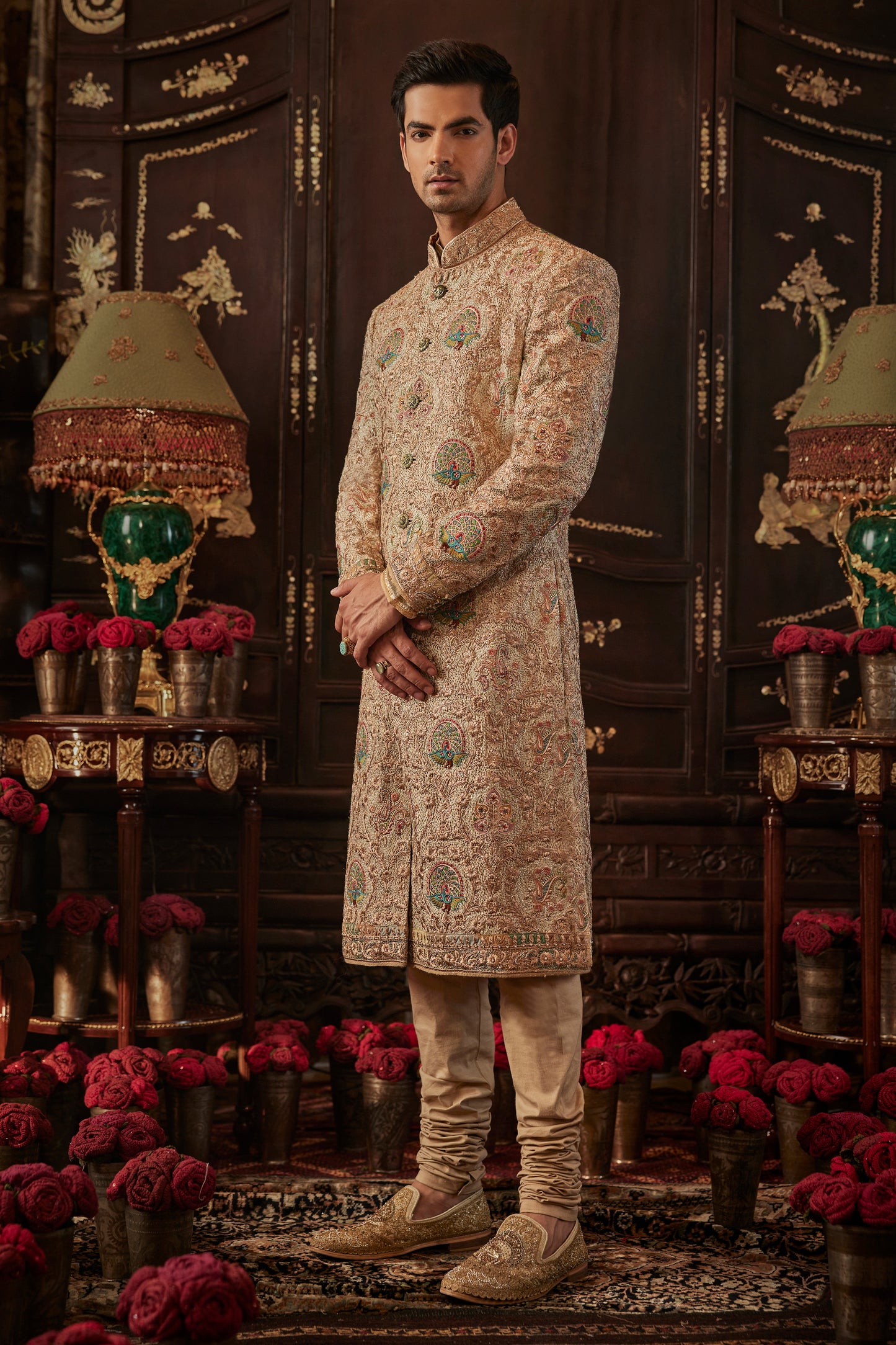 Mughal Miniature Art Sherwani