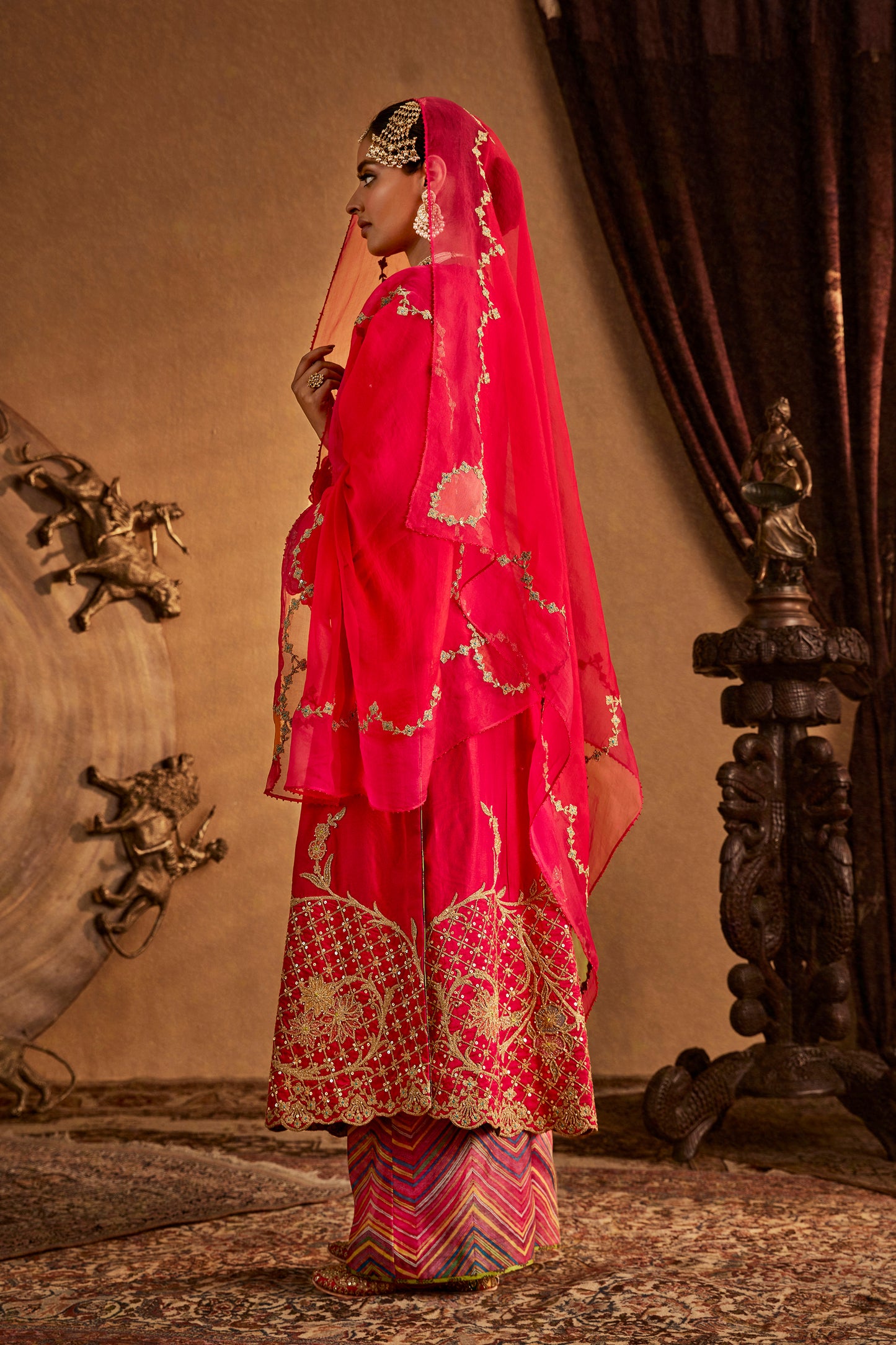 Rani Pink Kurta Set