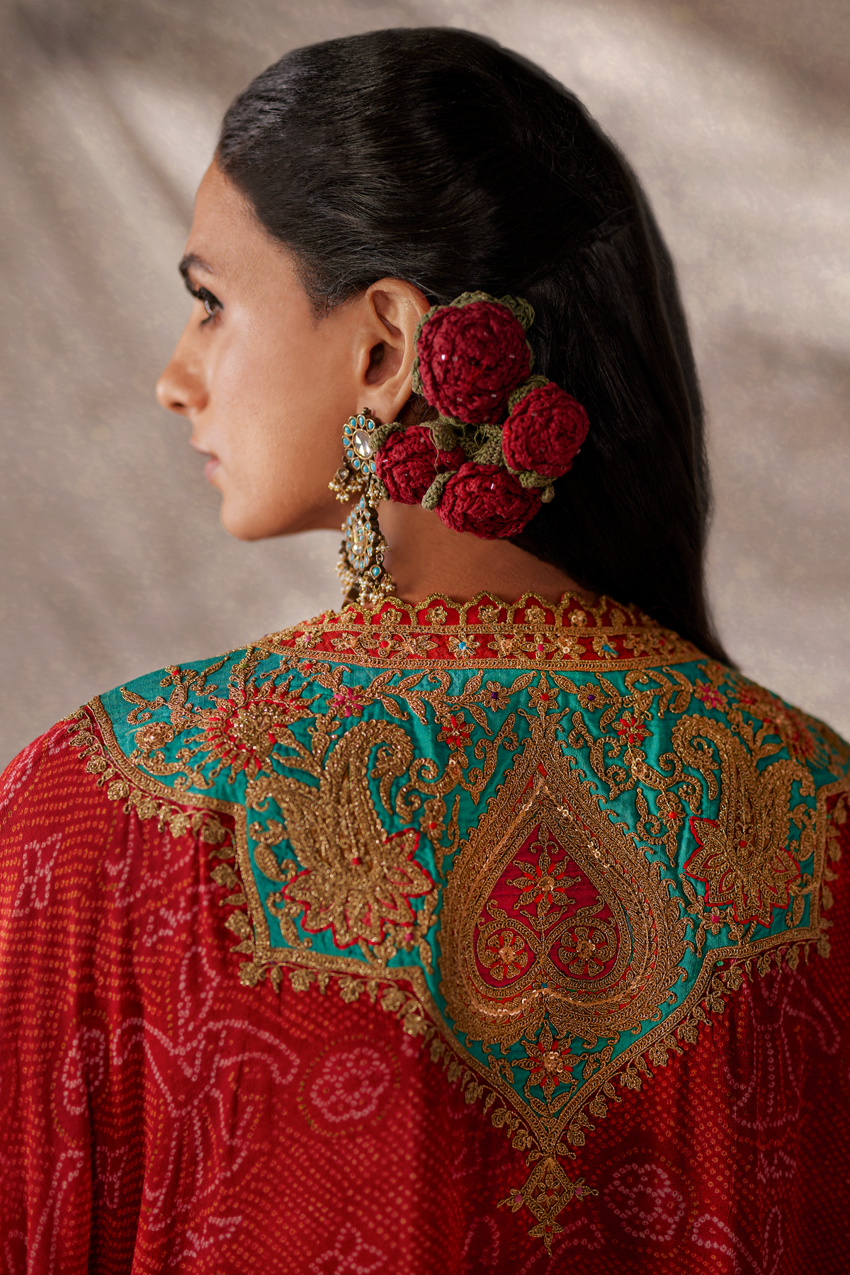Earthy Red Kaftan Set