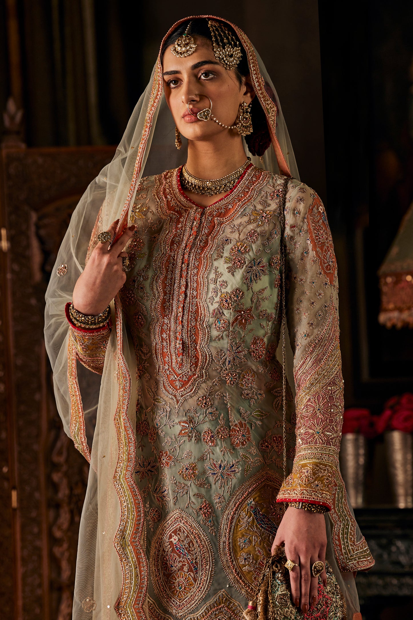 Ice Blue Kurta and Sharara
