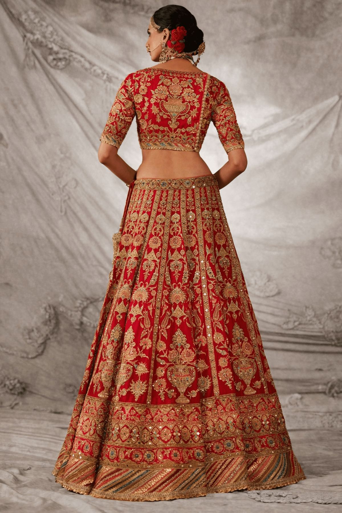 Deep Red Lehenga