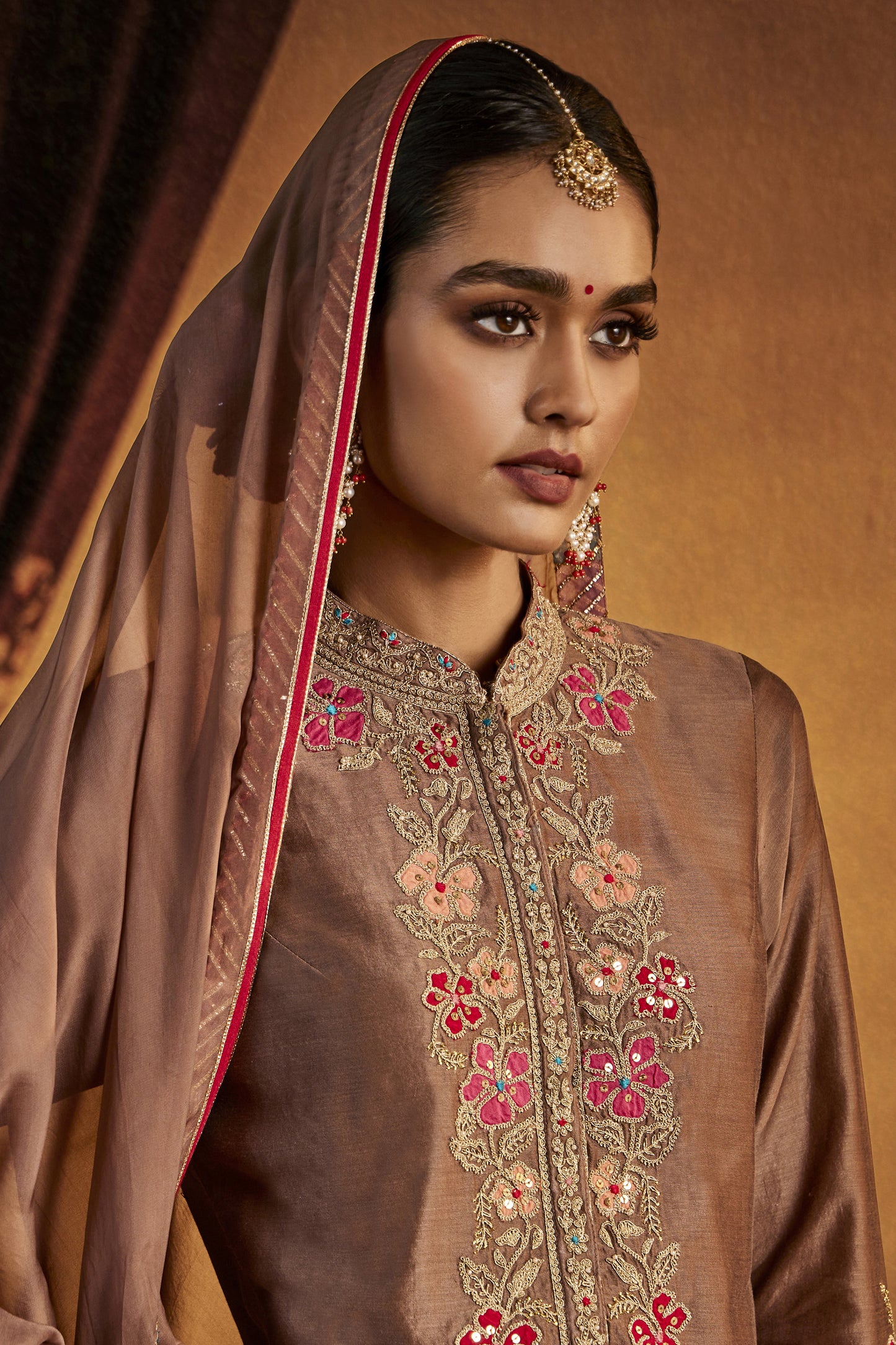 Burnt-Umber Kurta Set