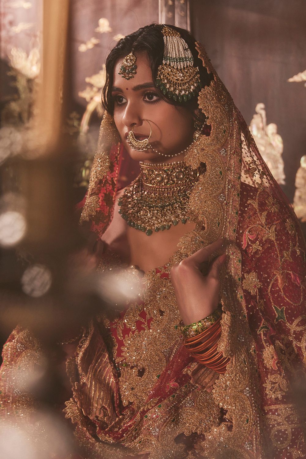 Deep Red Lehenga Set