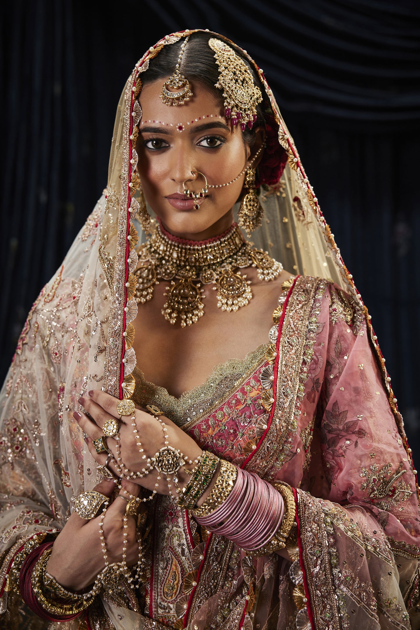 Ivory Silk Lehenga