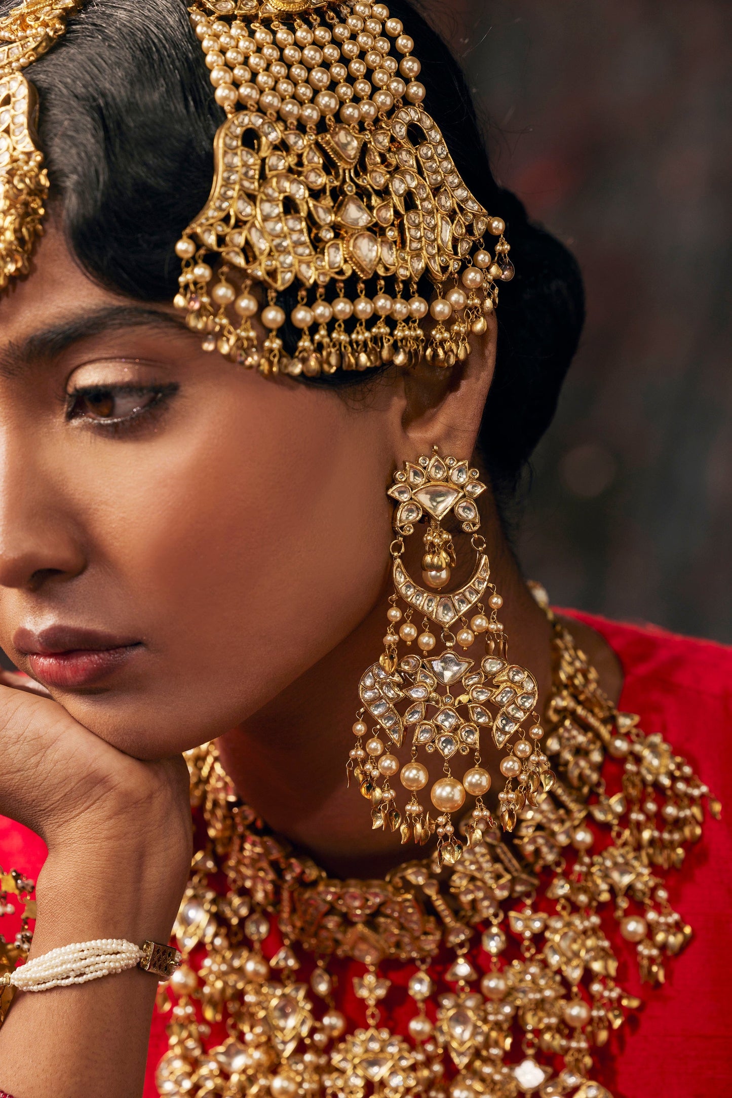 Patiala Peepal Patti Earrings