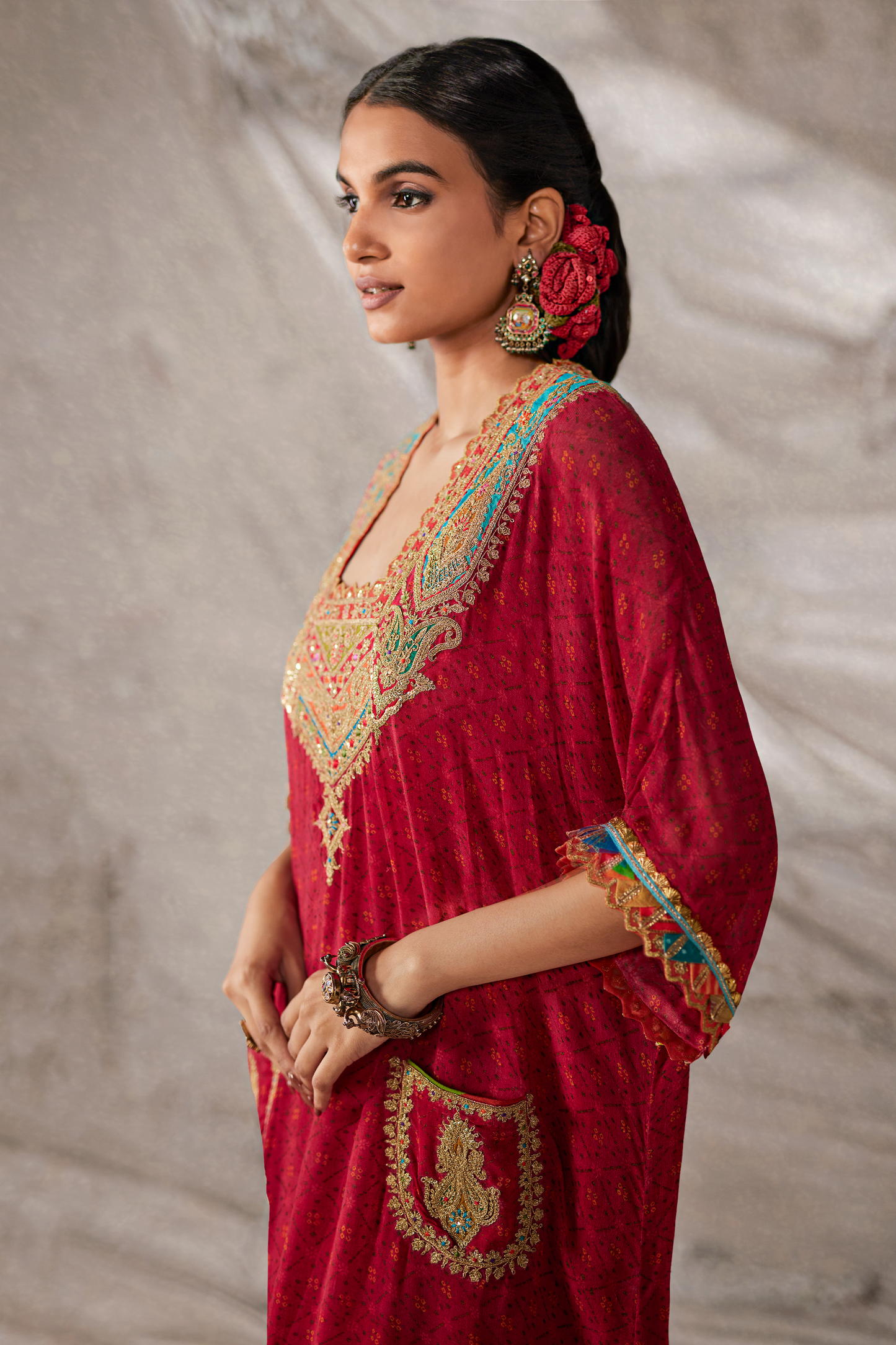 Rani Pink Kaftan Set