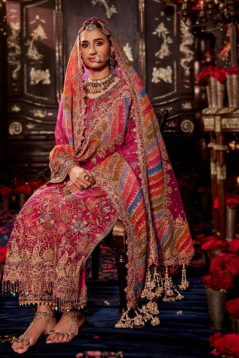 Rani Pink Kurta Set