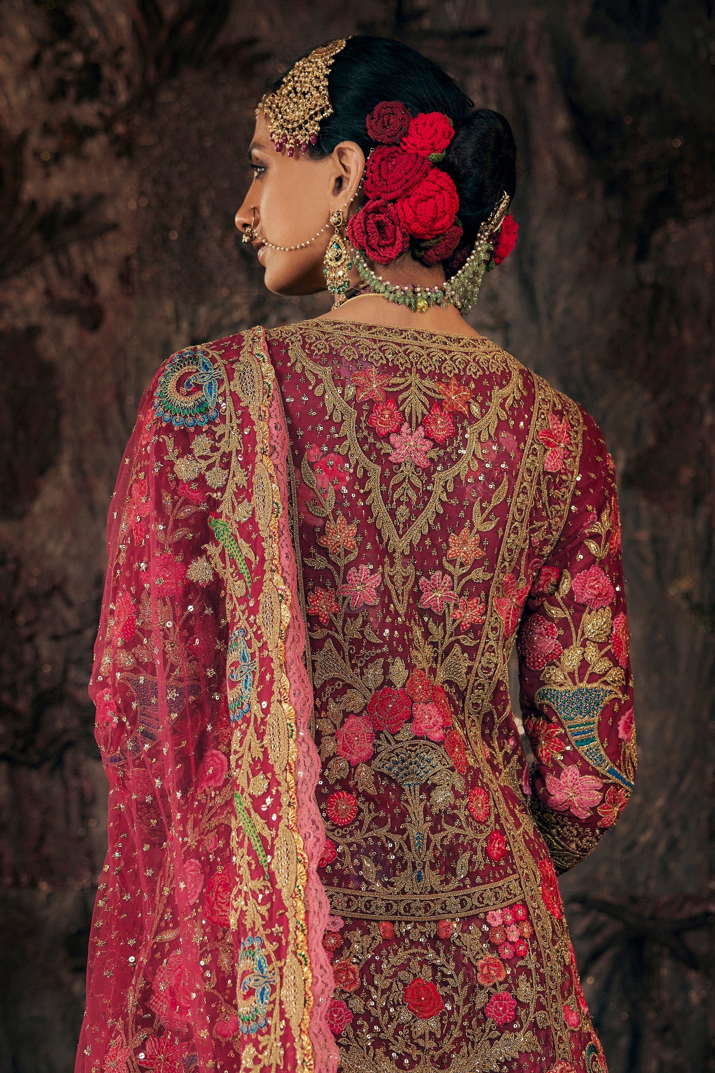 Ruby Pink Kurti-Sharara Set