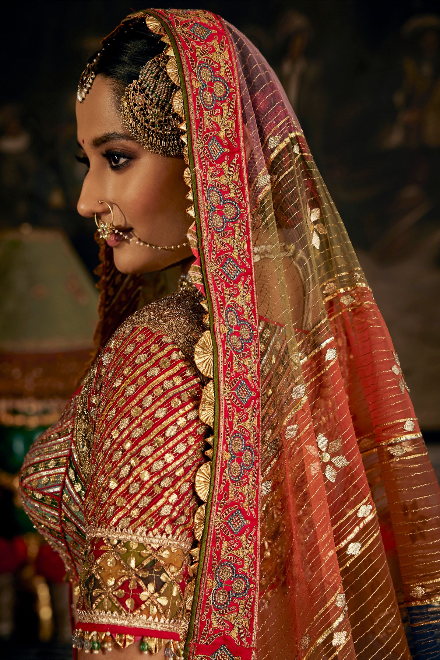 Multi-Hued Gota Lehenga