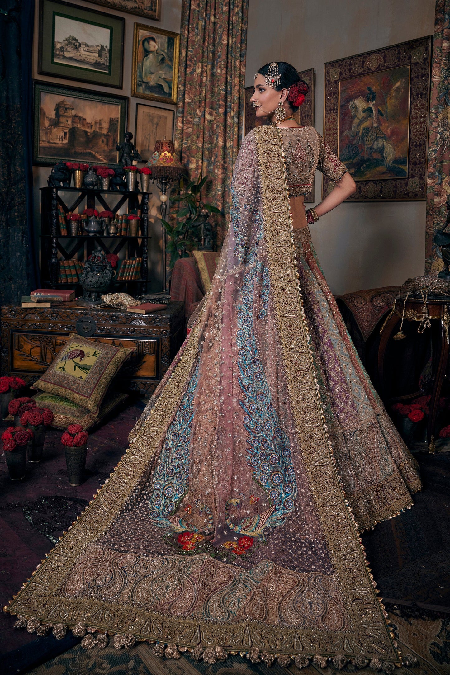 Ethereal Earthy Toned Multi-Hued Lehenga