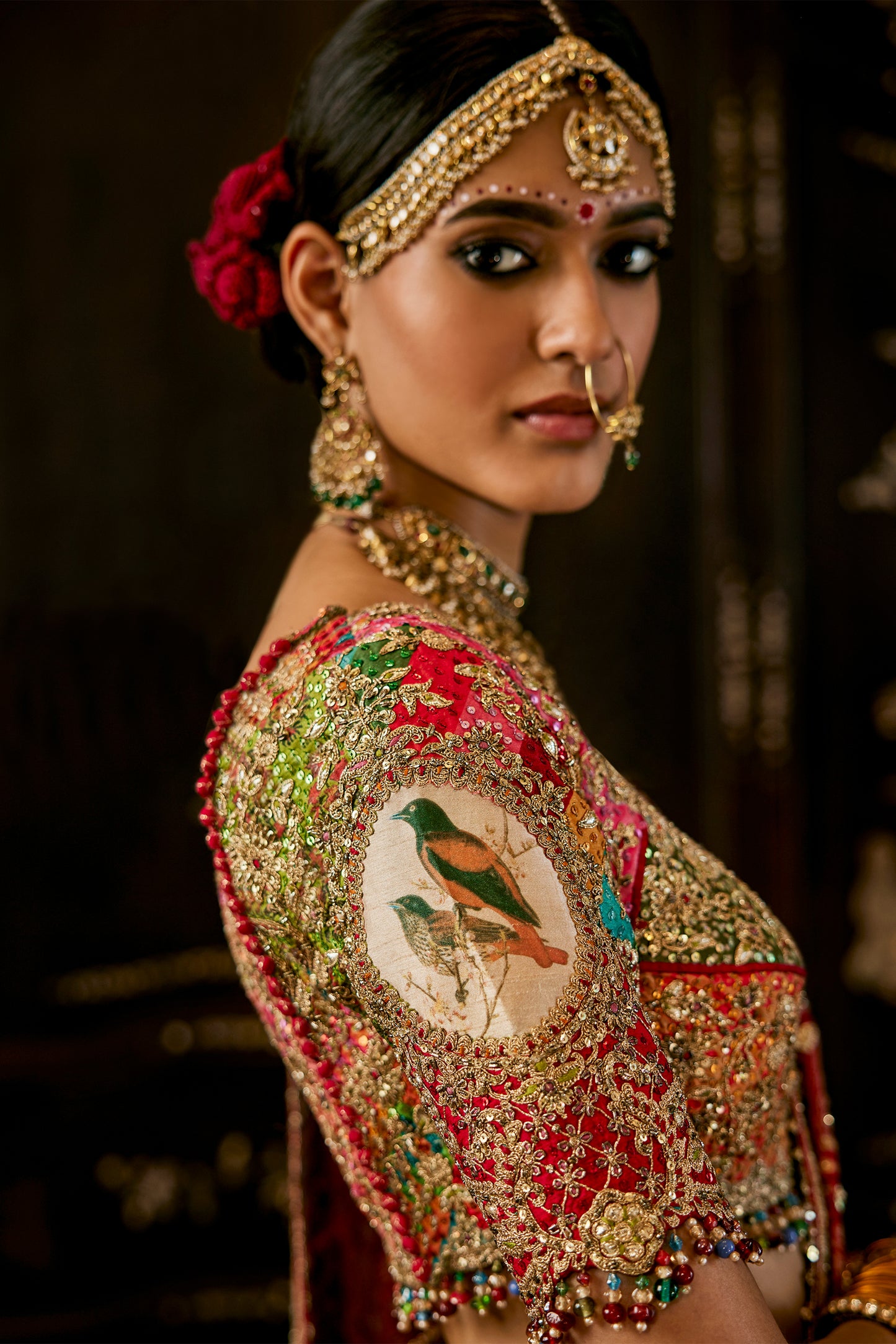 Gulaab Gharchola Saree