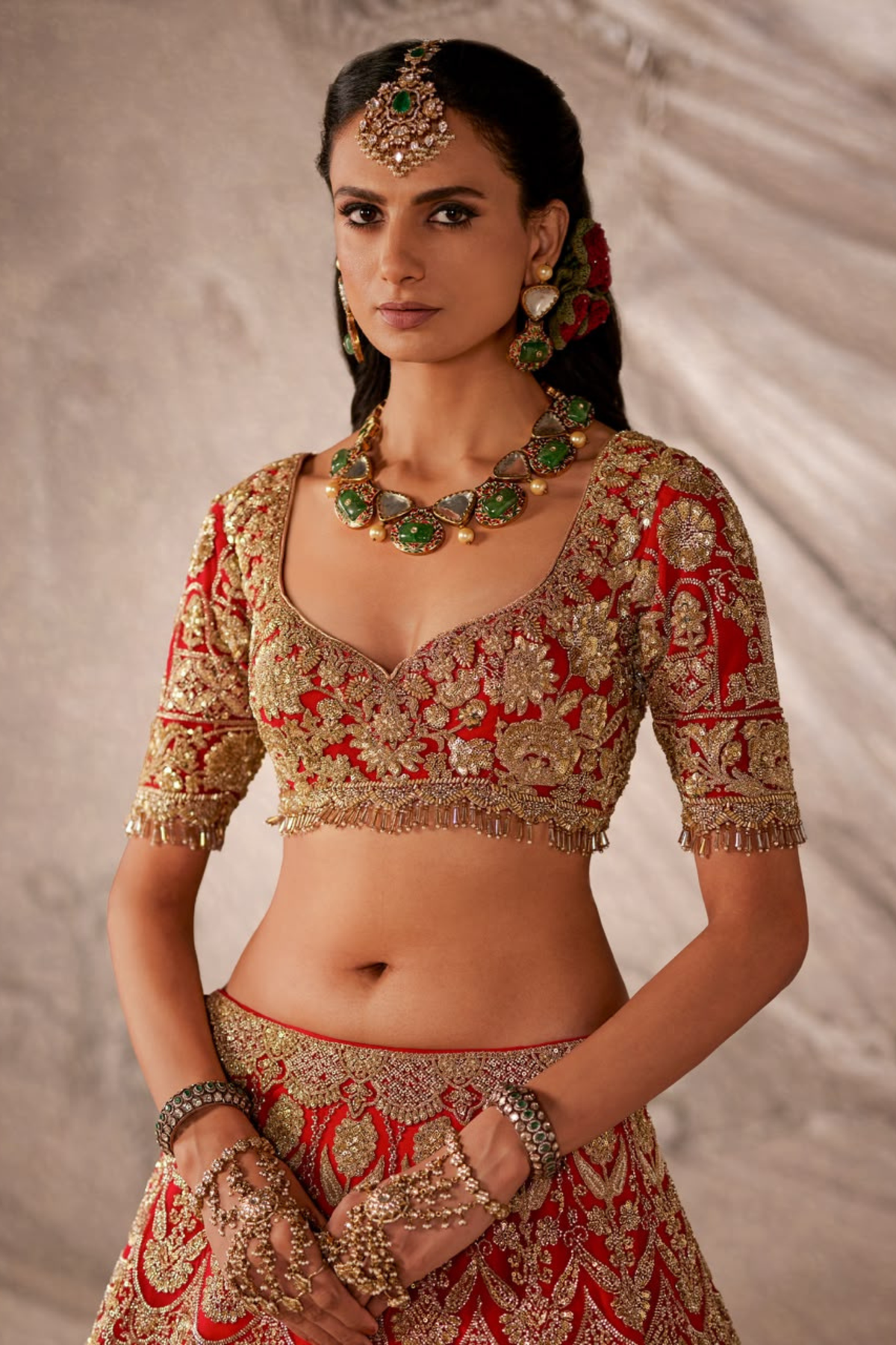 Scarlet Red Lehenga