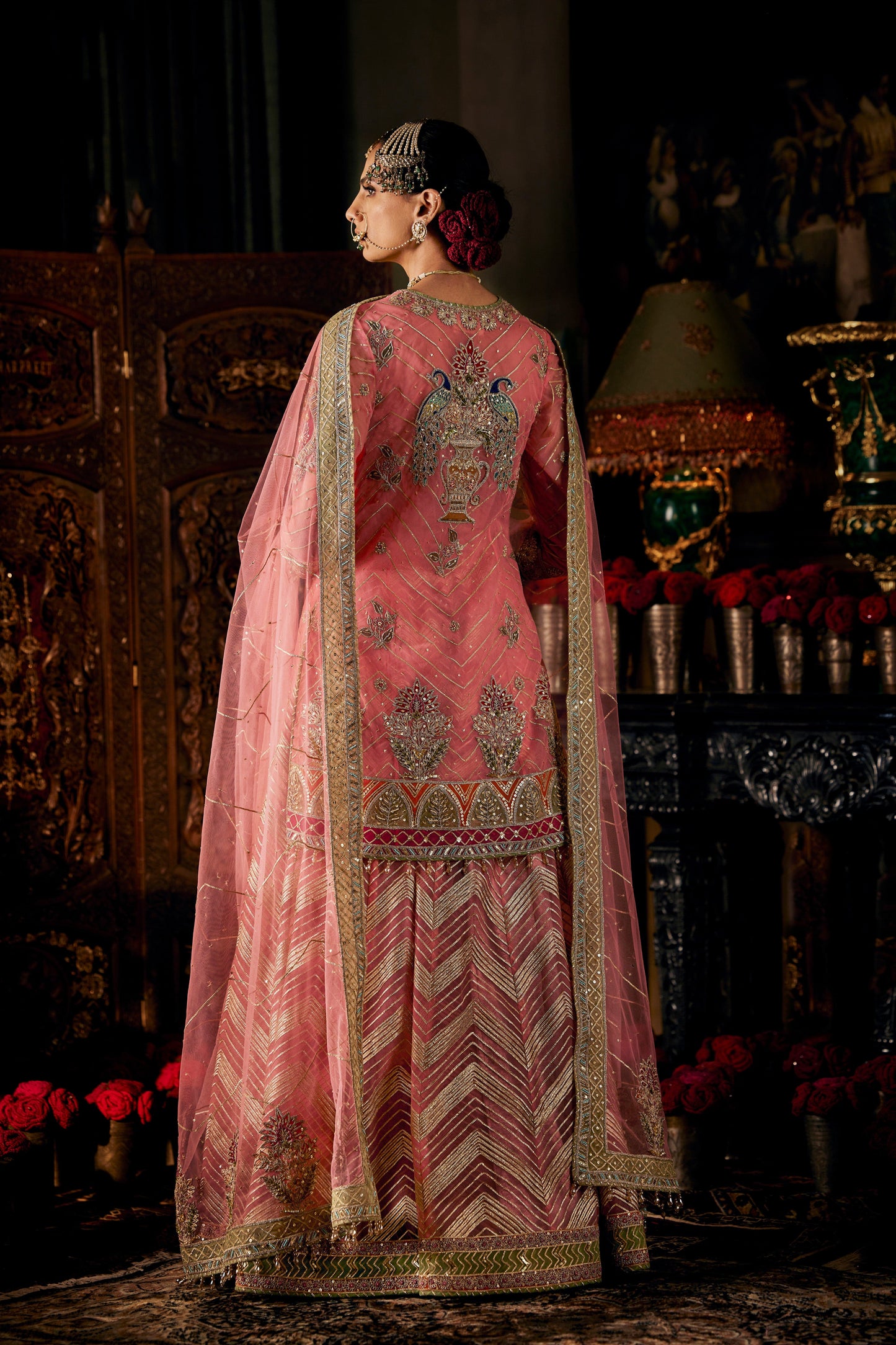 Crimson Pink Tulle Sharara