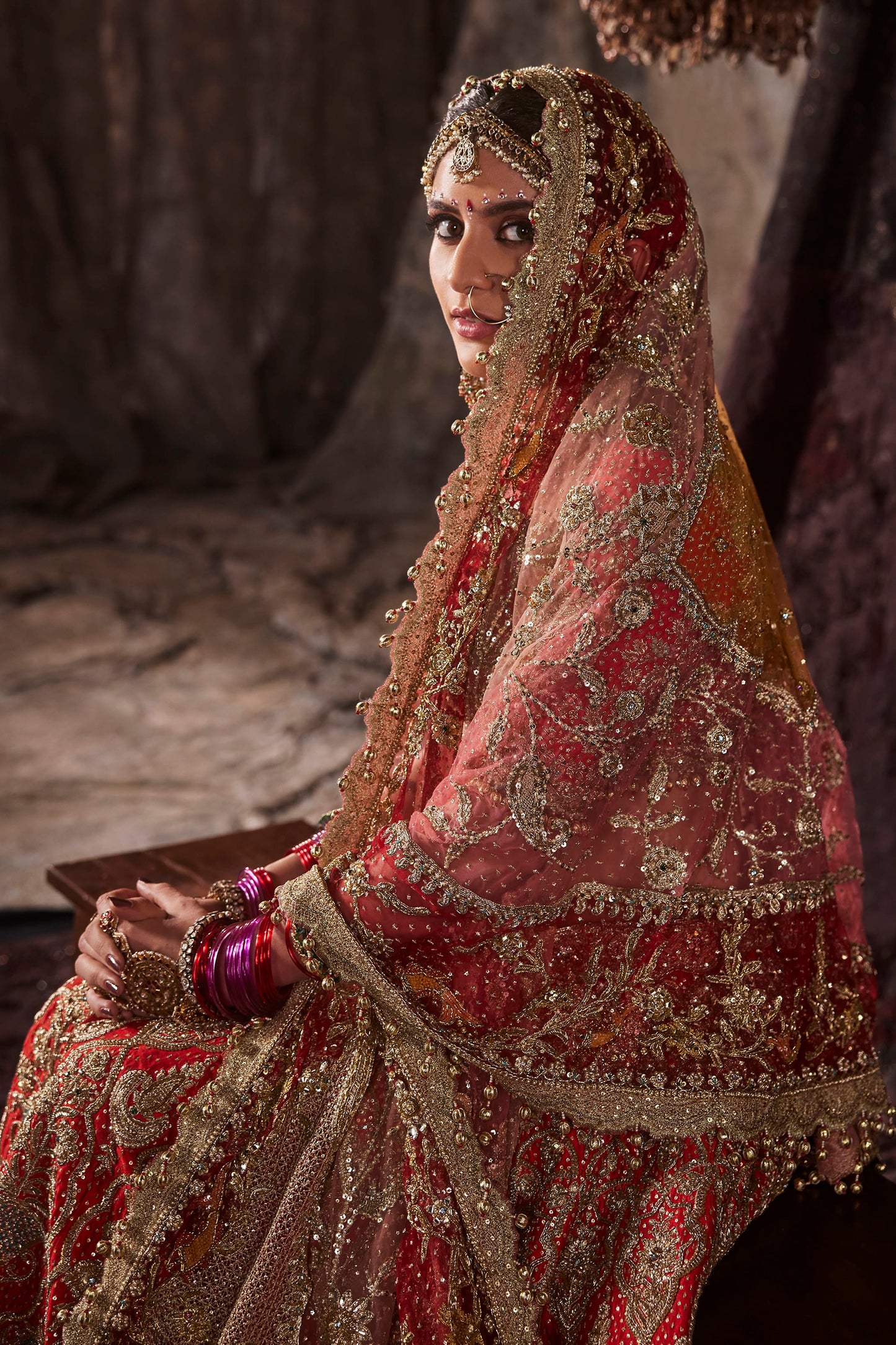Lush Red Silk Lehenga