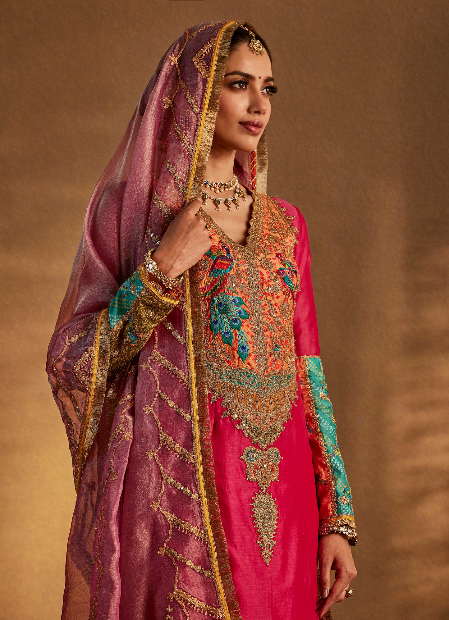 Rani Pink Sharara Set