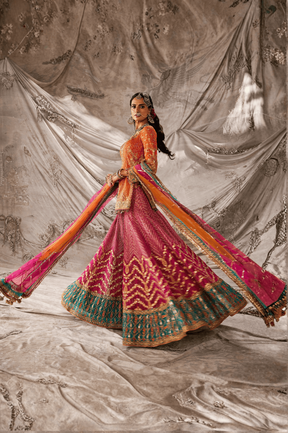 Orange Lehenga