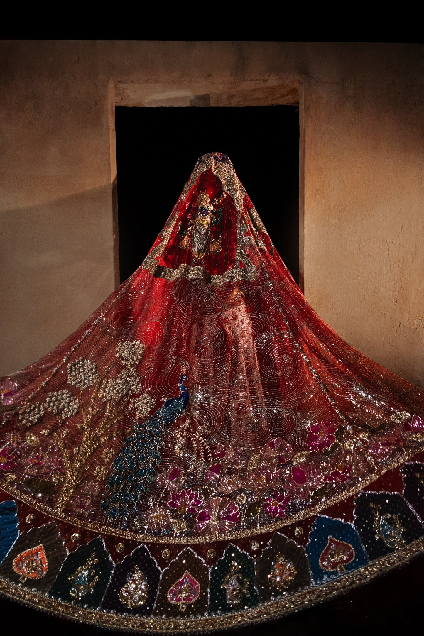 Ivory Silk Lehenga