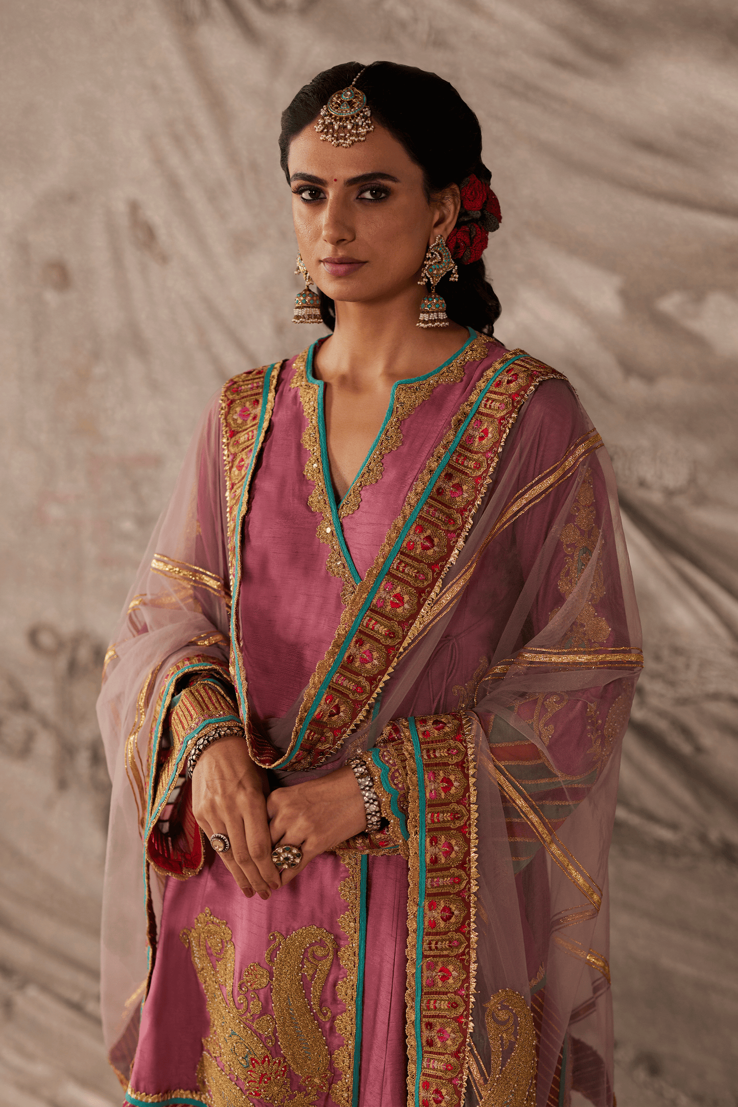 Vintage Pink Kurta Set