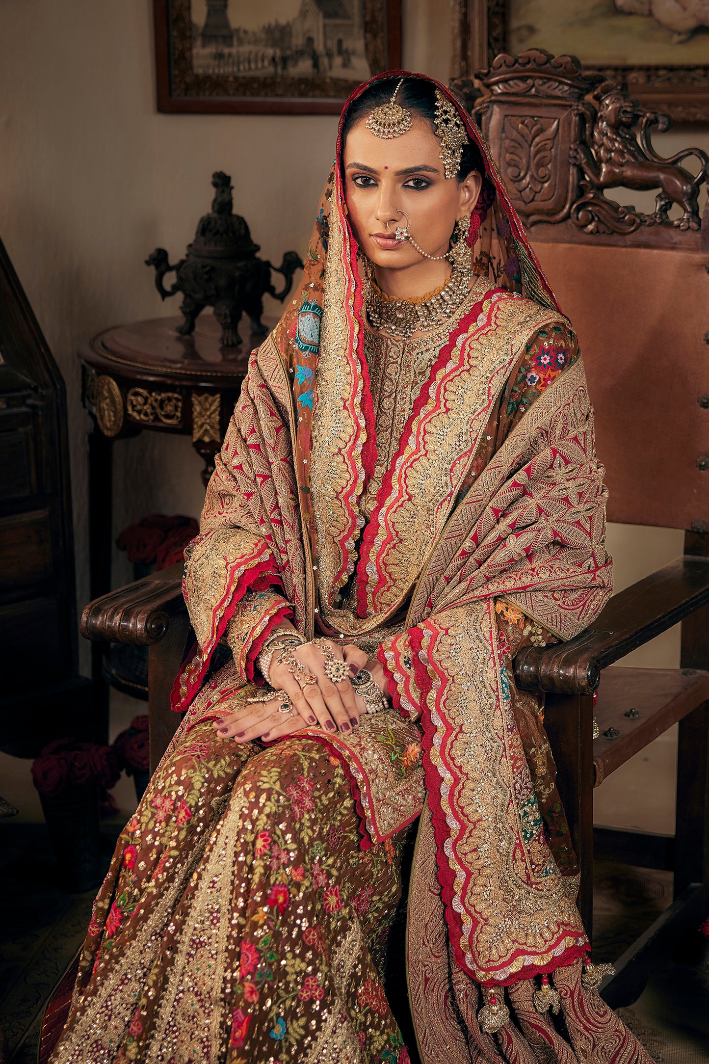Earthy Cinnamon Sharara Set