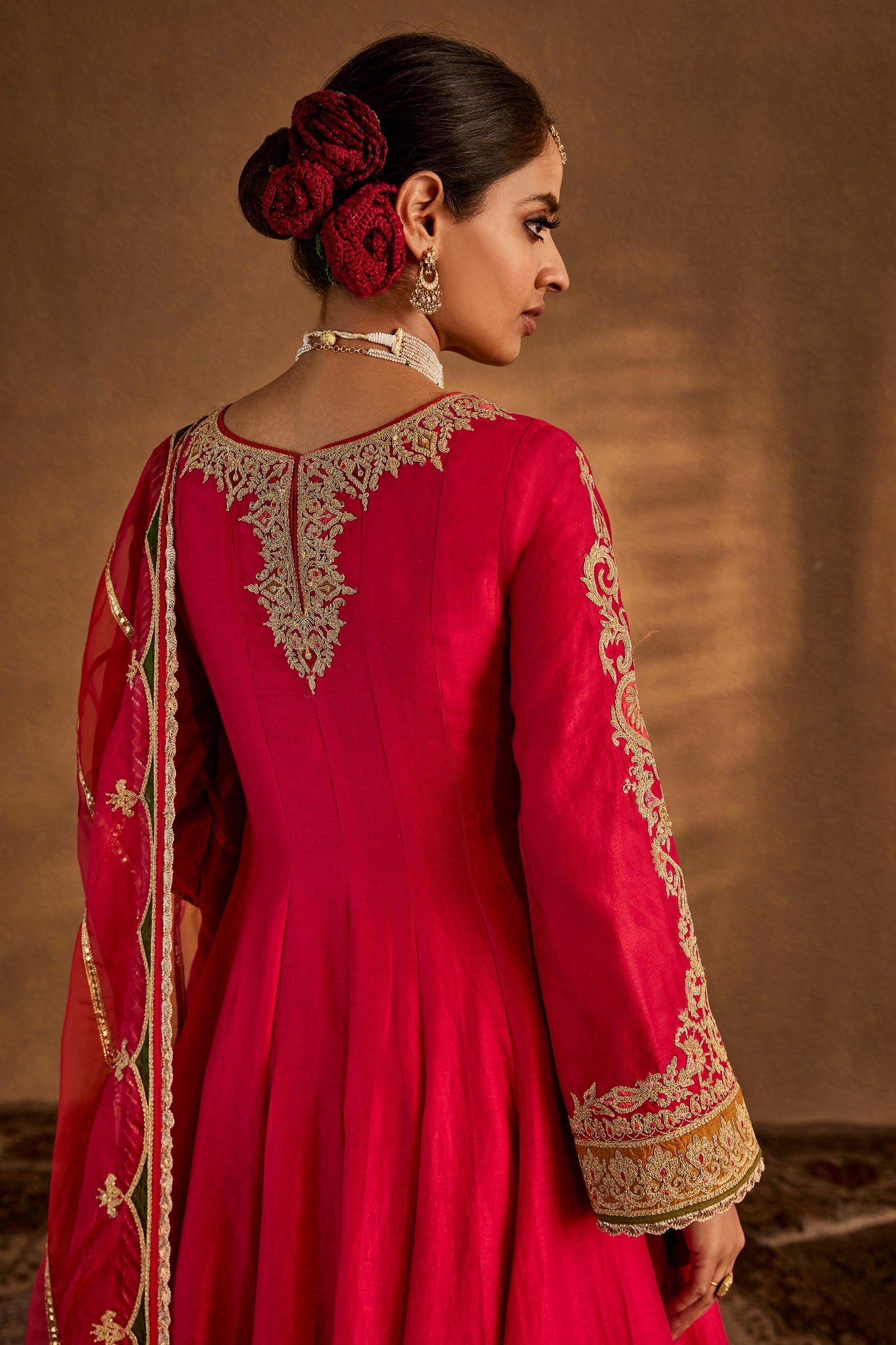 Rani Pink Chevrons Sharara Set