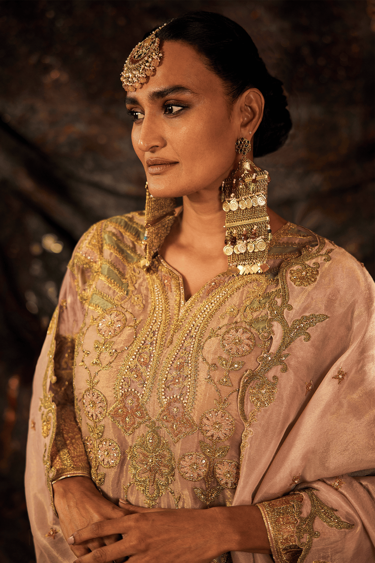 Antique Rose & Lilac Lungi Set