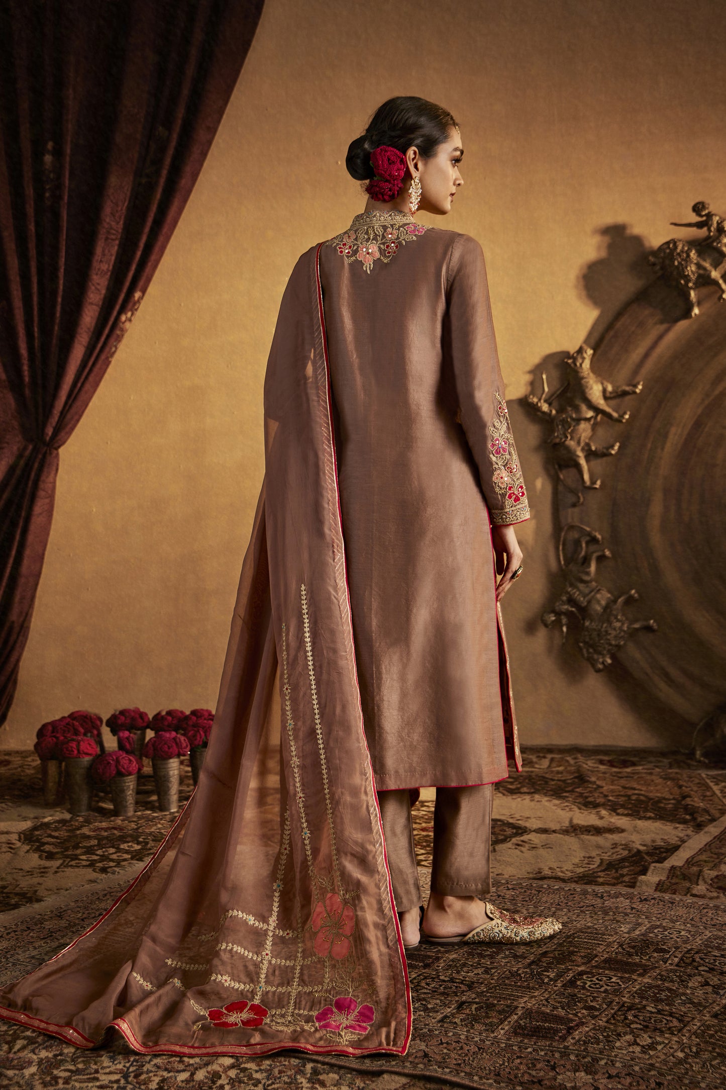 Burnt-Umber Kurta Set