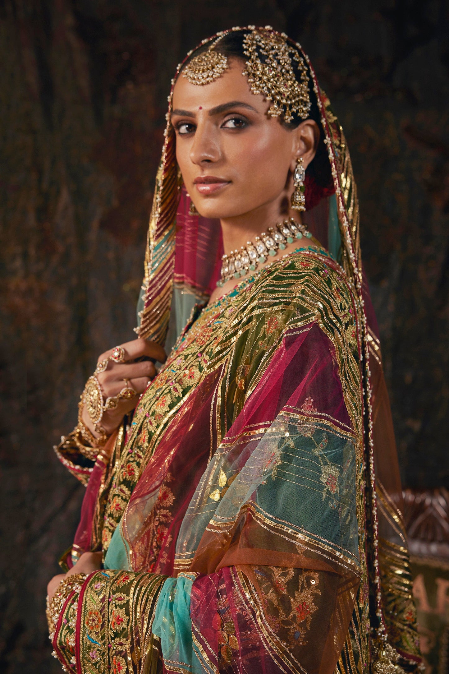 Forest Green Kurti-Sharara Set