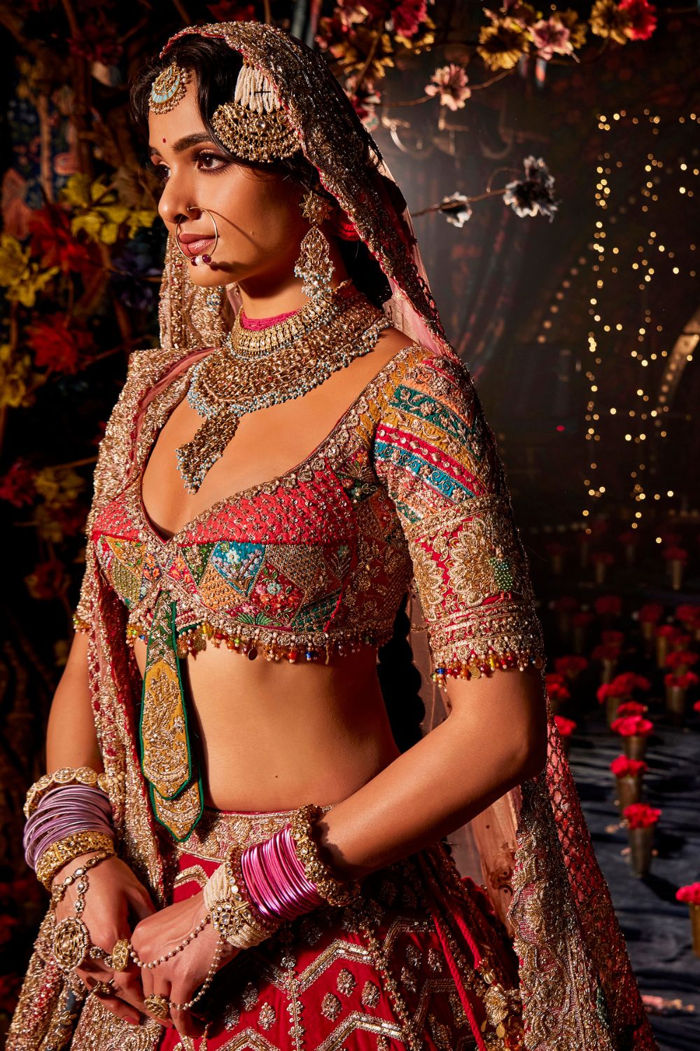 Pomegranate Vase of Plenty  Lehenga Set