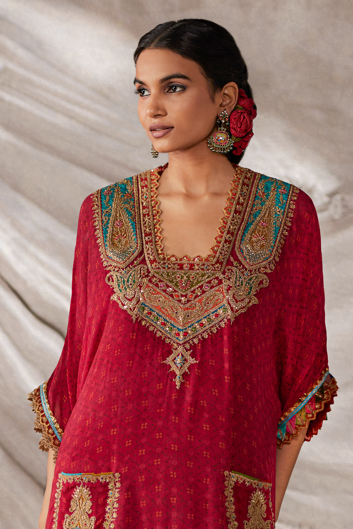 Rani Pink Kaftan Set