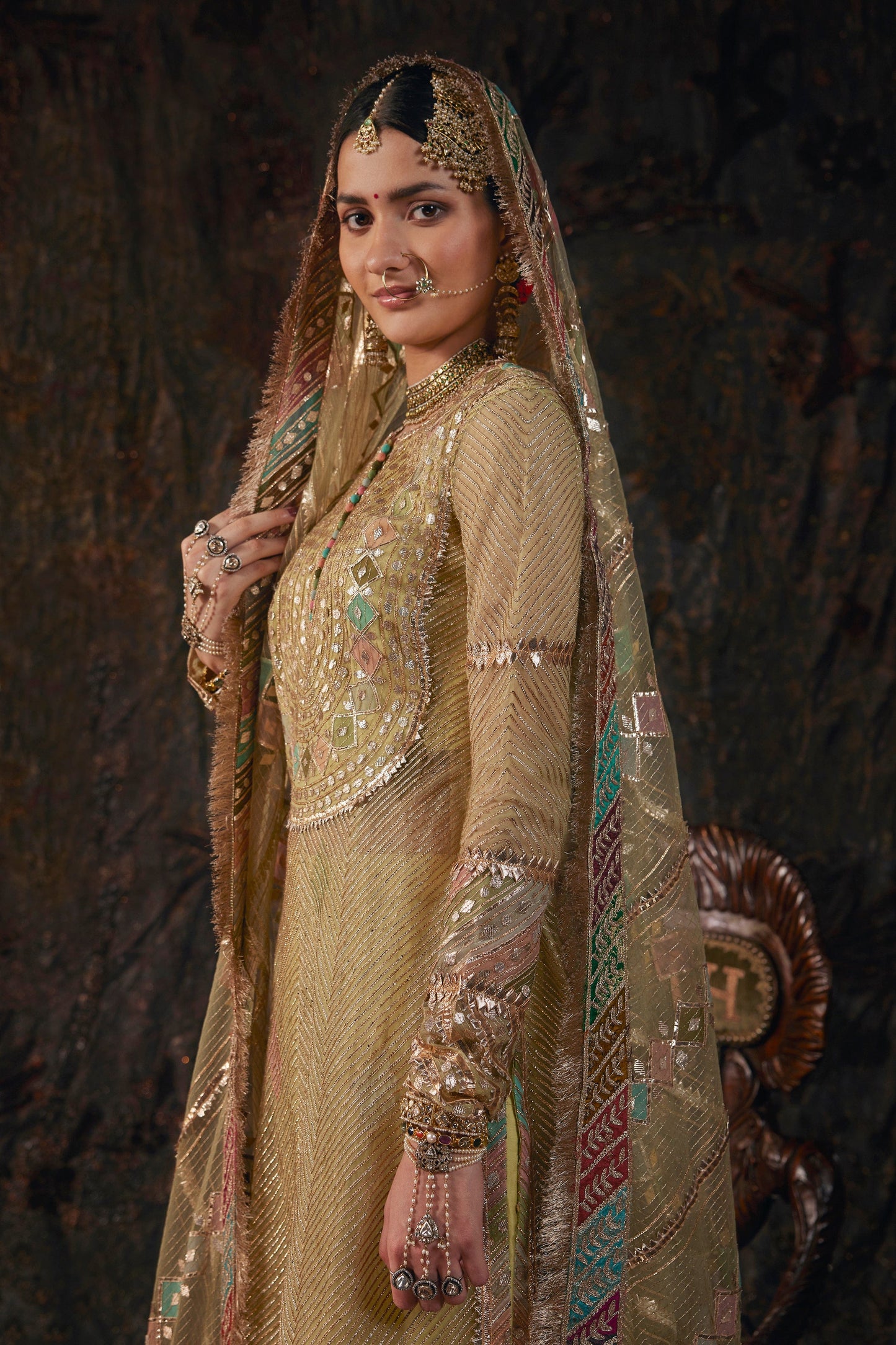 Frosted Pistachio Kurti-Sharara Set