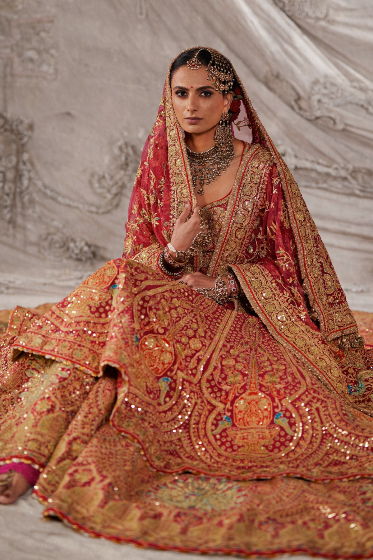 Deep Red Kalidar Set
