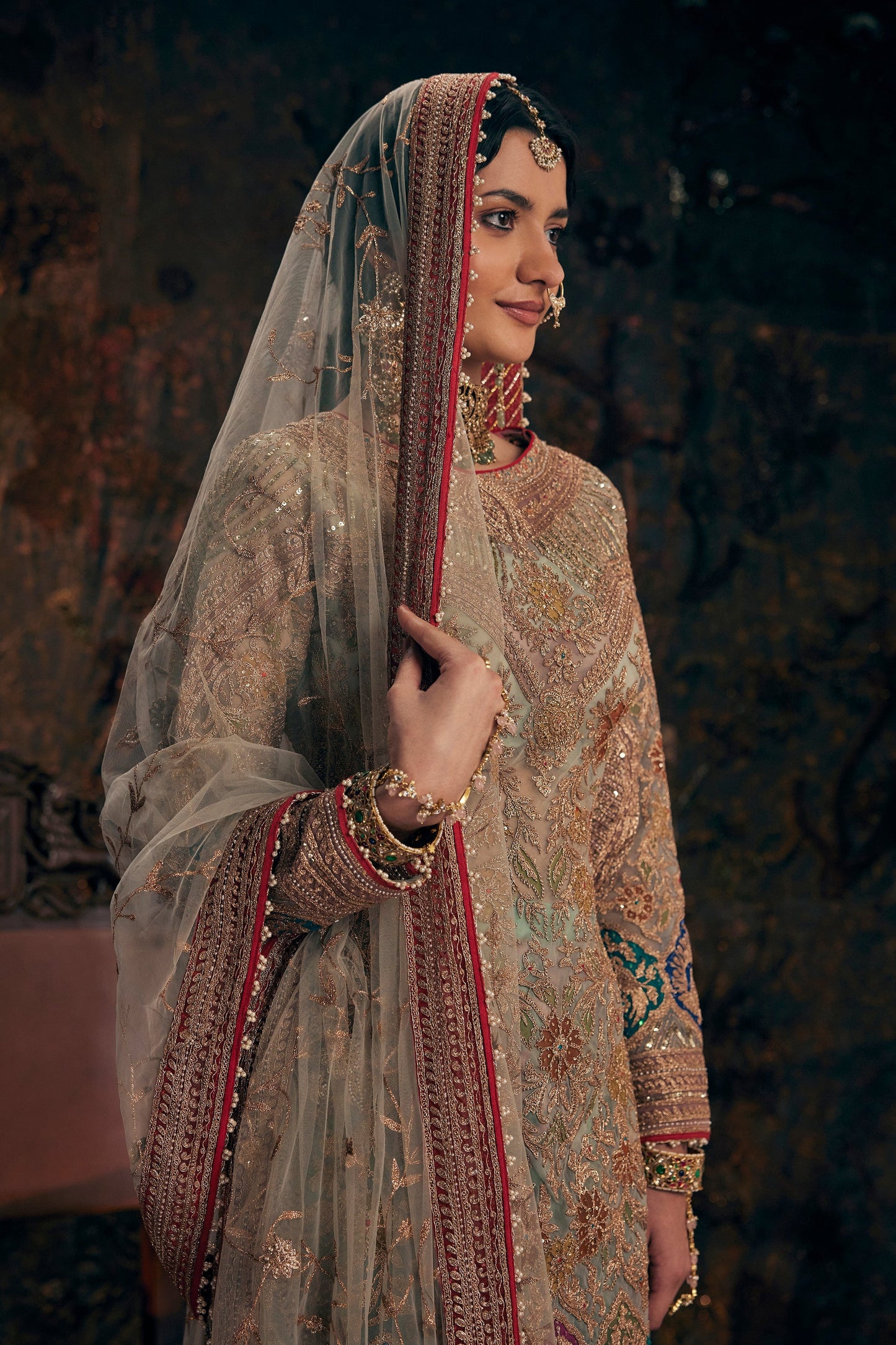 Ice Blue Kurta-Sharara Set