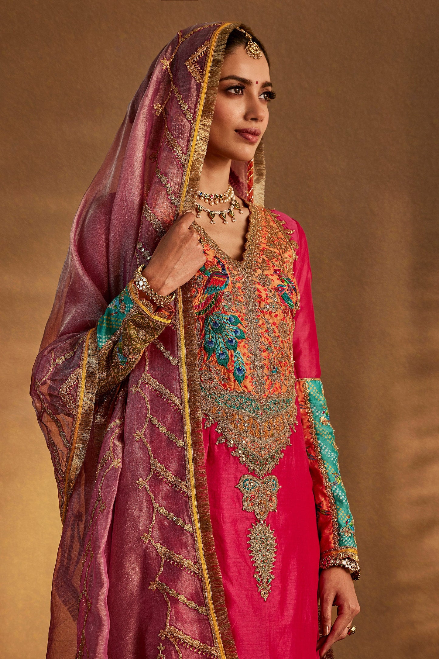 Rani Pink Sharara Set