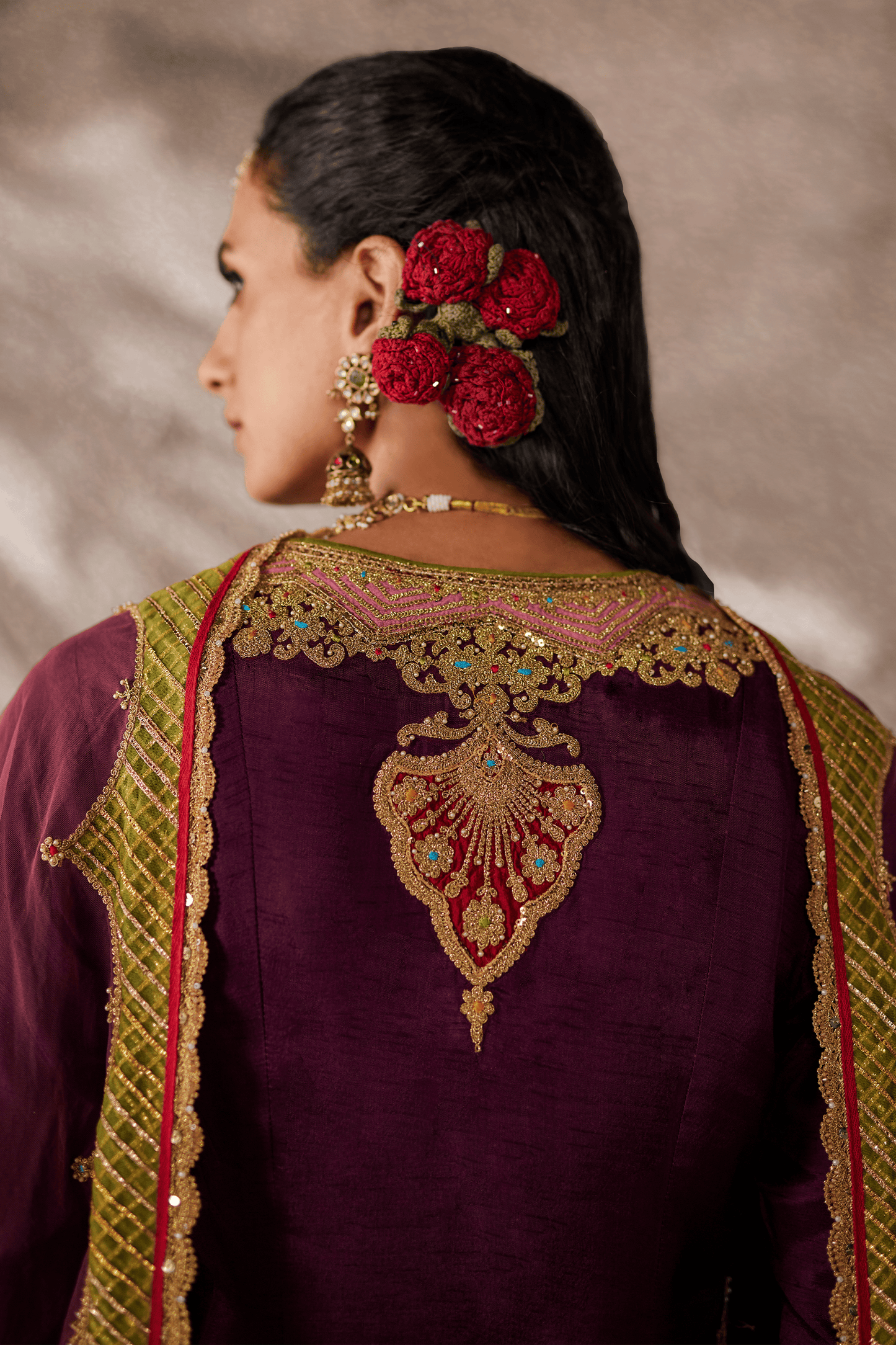 Purple Kurta Set