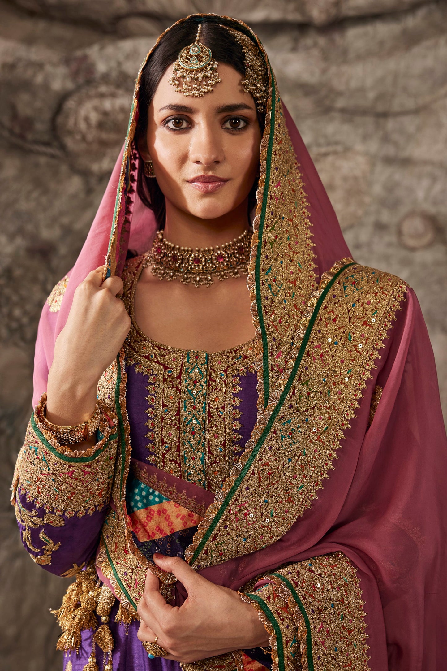 Vibrant Purple Embroidered Kurta Set