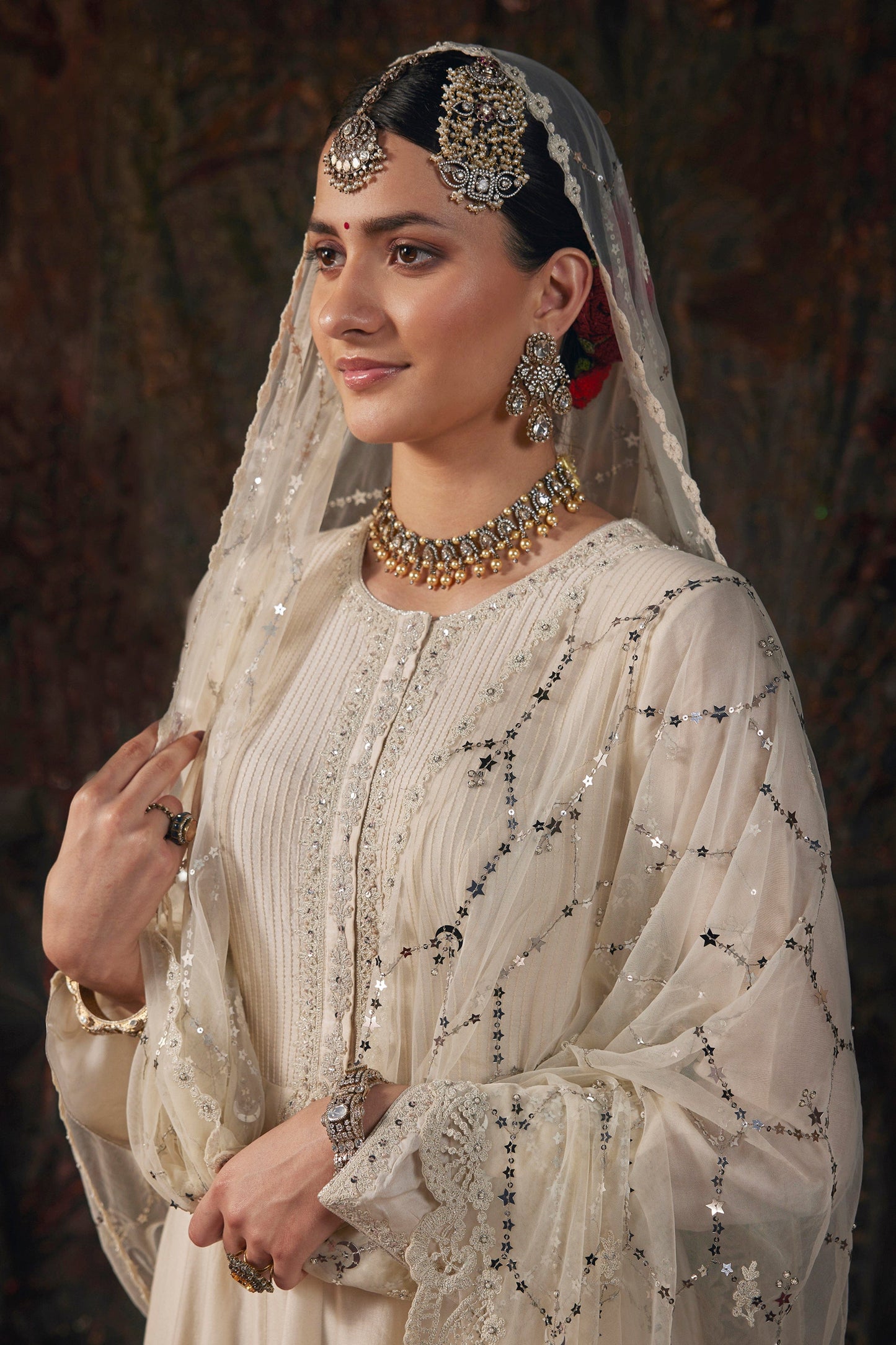 Pristine Ivory Kalidar Set