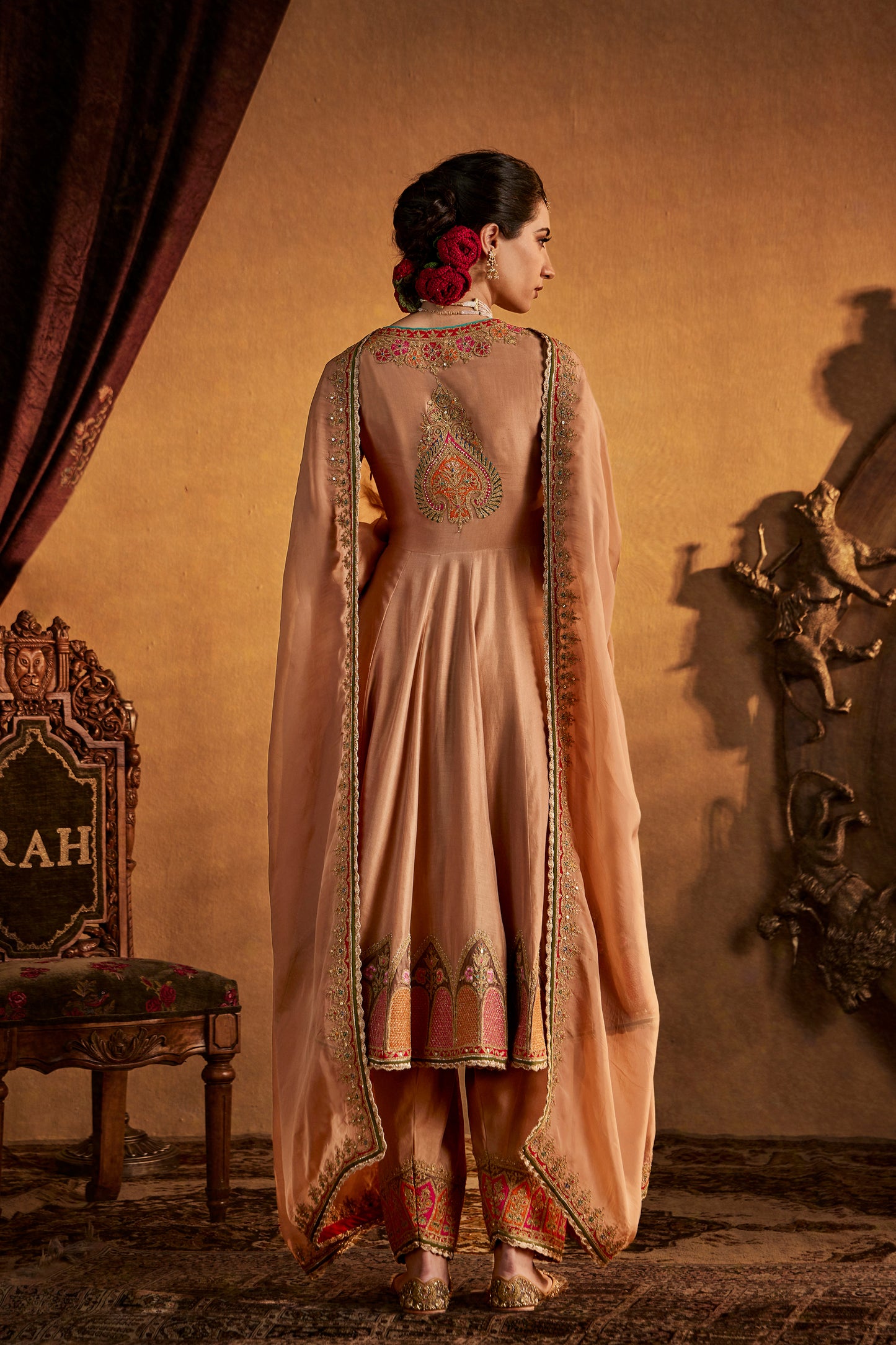 Cinnamon Silk Kalidar Set