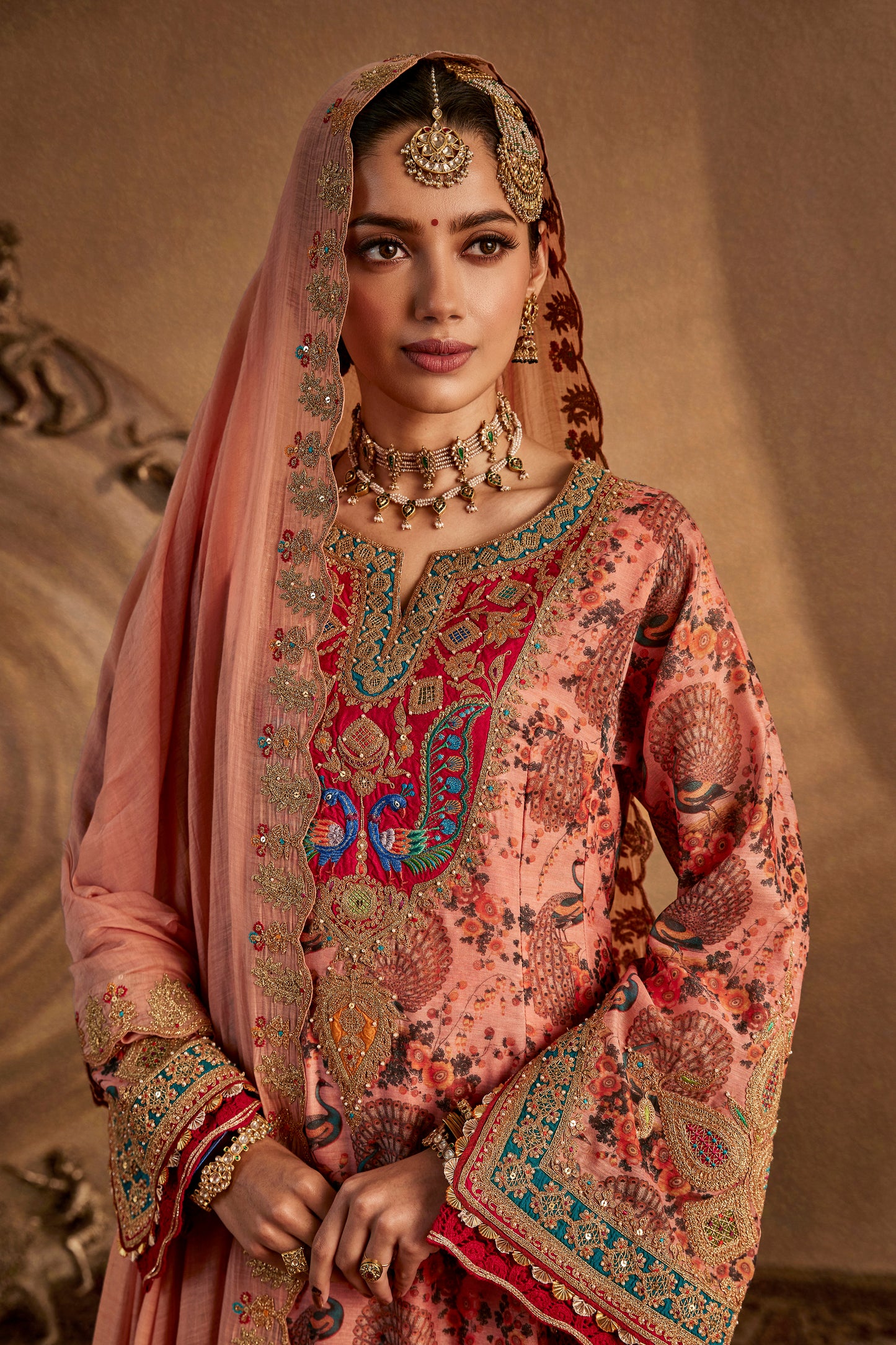 Blush Pink Sharara Set