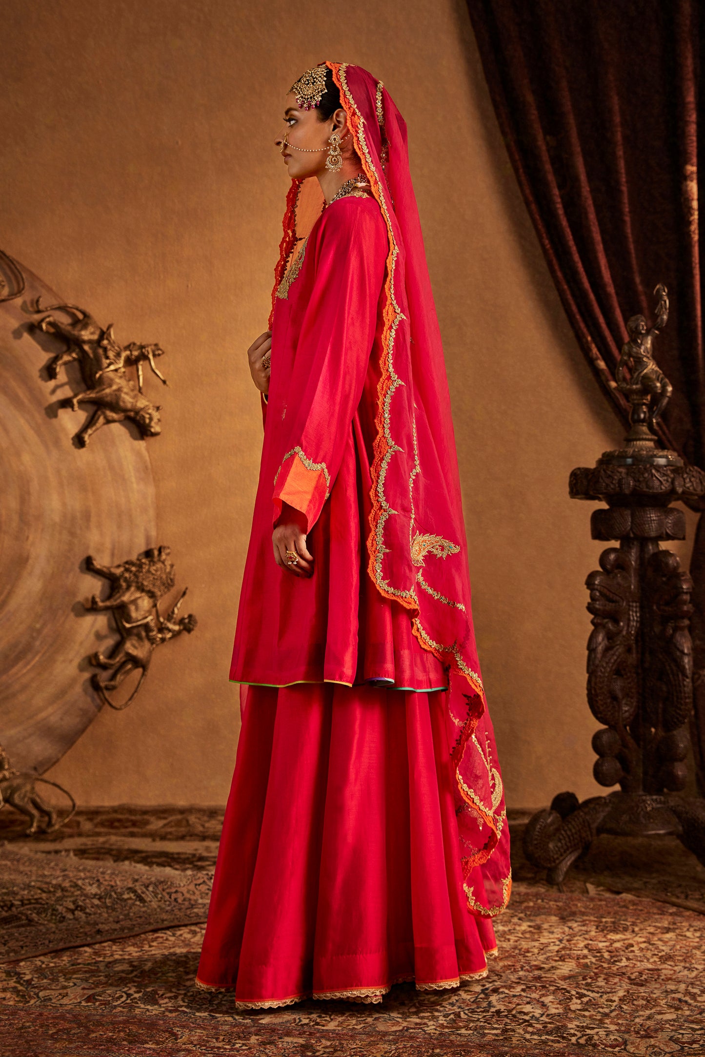 Rani Pink Sharara Set
