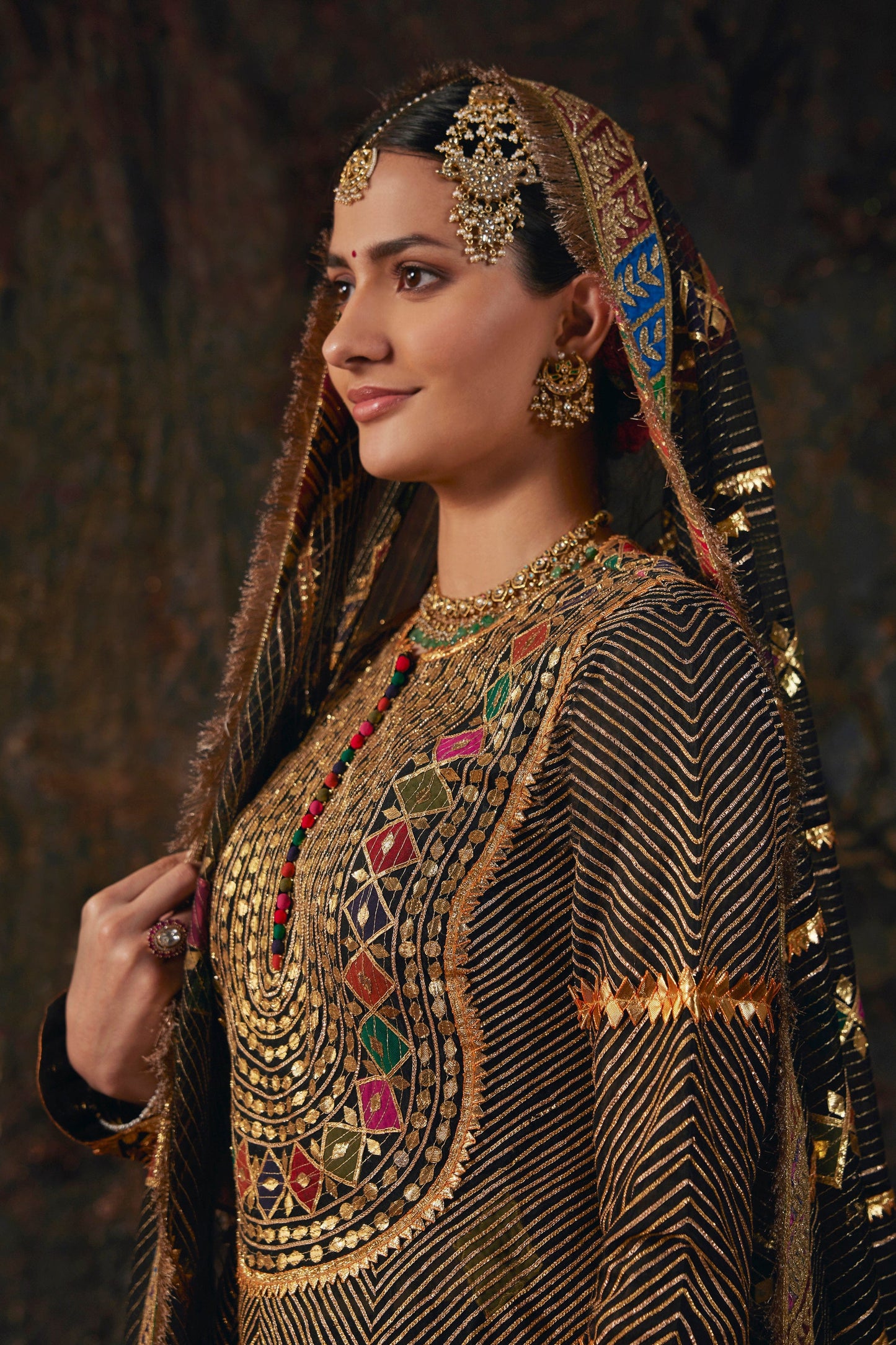 Inky Black Kurti-Sharara Set