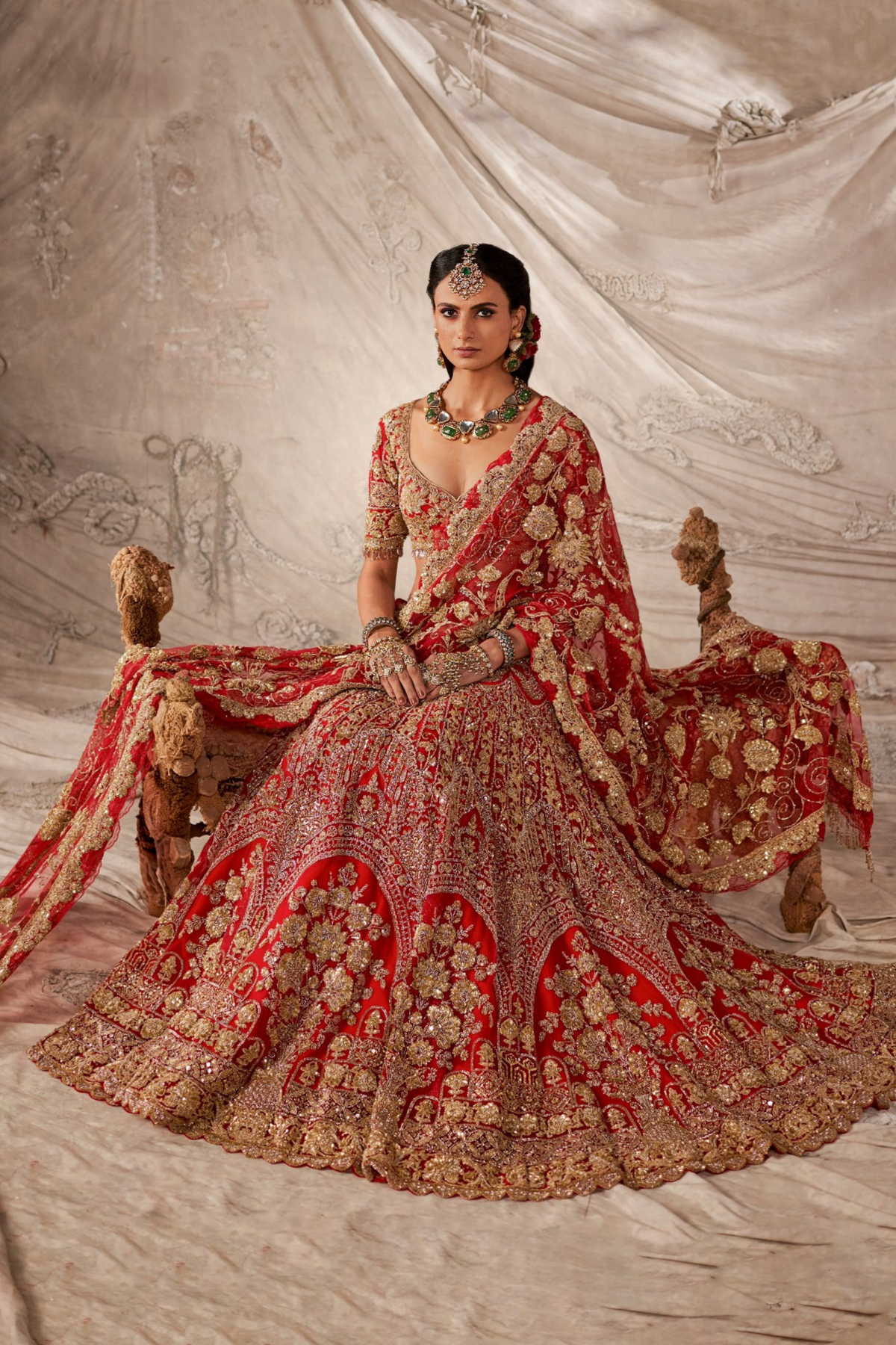 Scarlet Red Lehenga