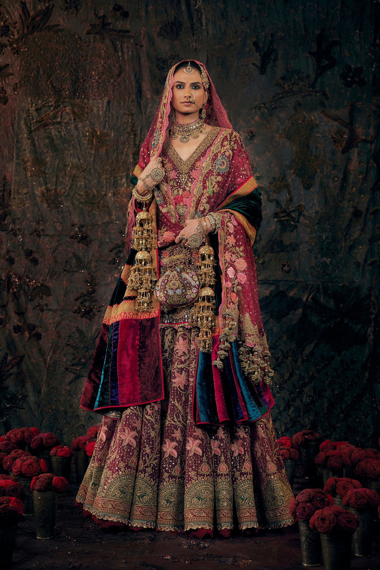 Ruby Pink Kurti-Sharara Set