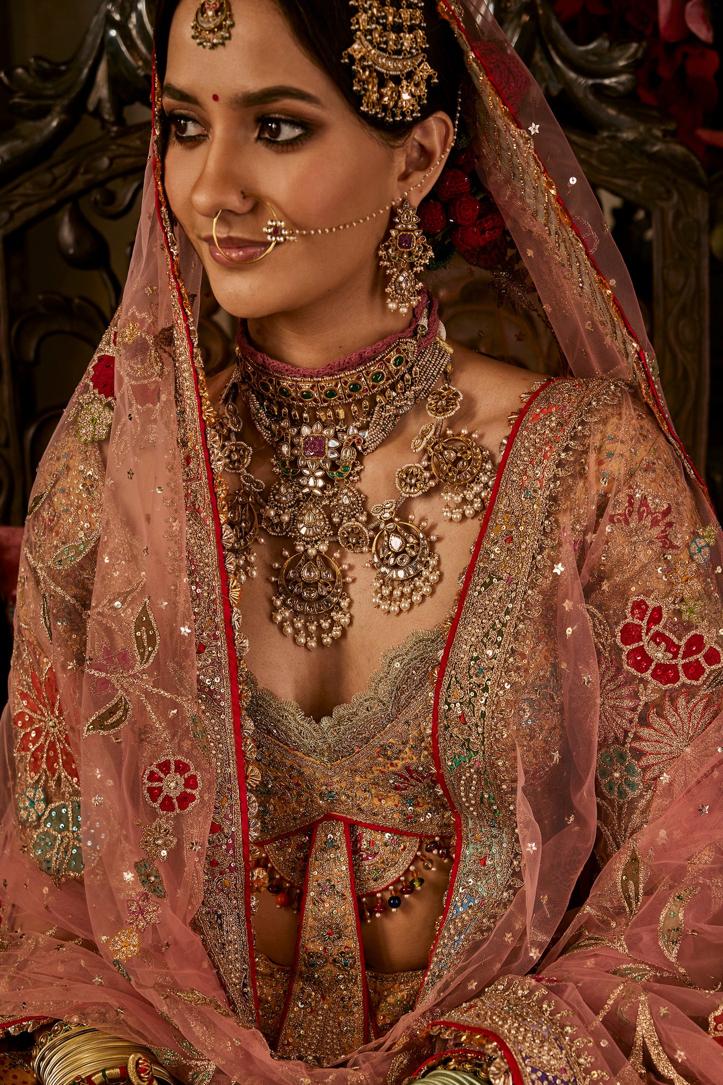 Yellow BirdSong Silk Lehenga