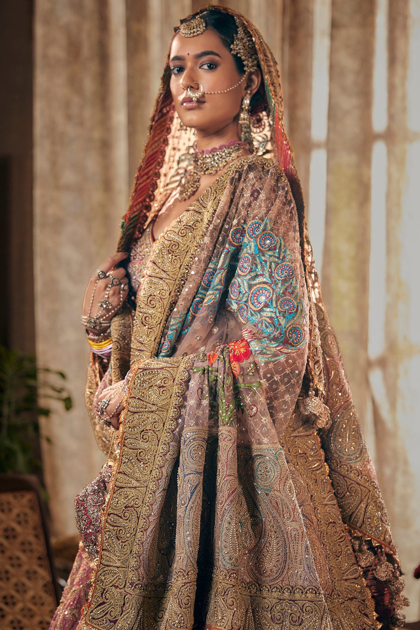 Earthy Toned Multi-Hued Lehenga