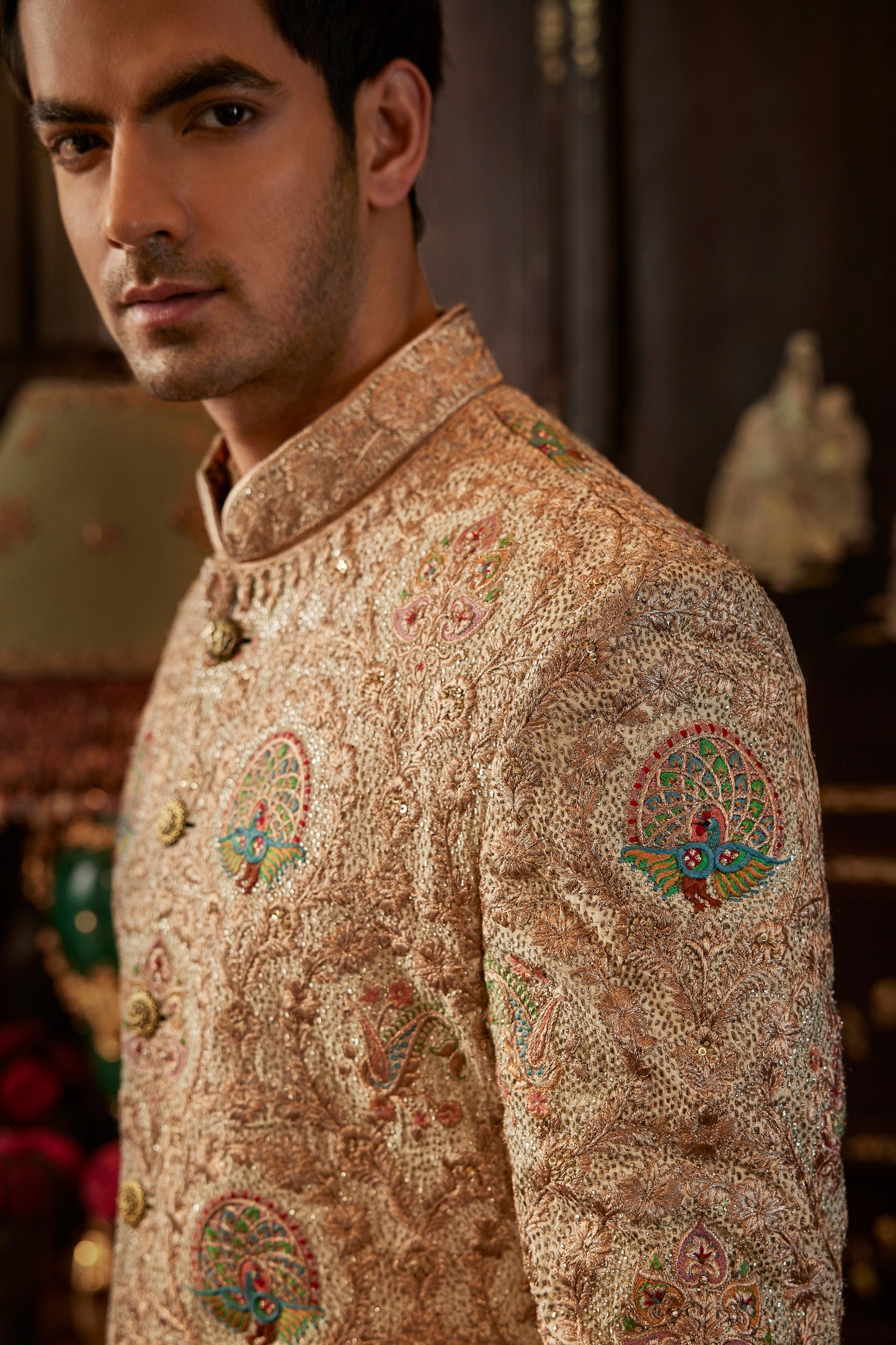 Mughal Miniature Art Sherwani