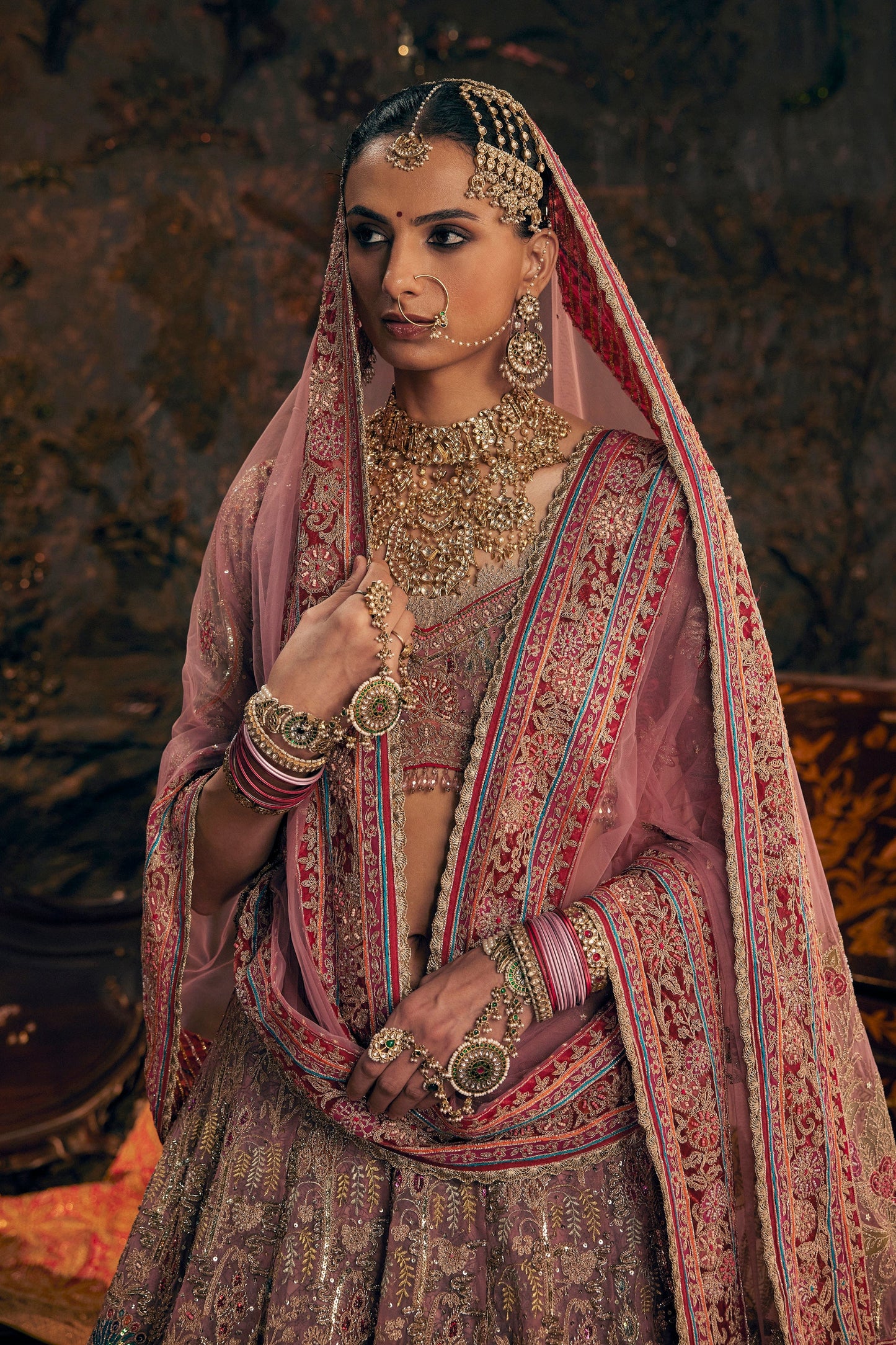 Blush Pink Embroidered Lehenga