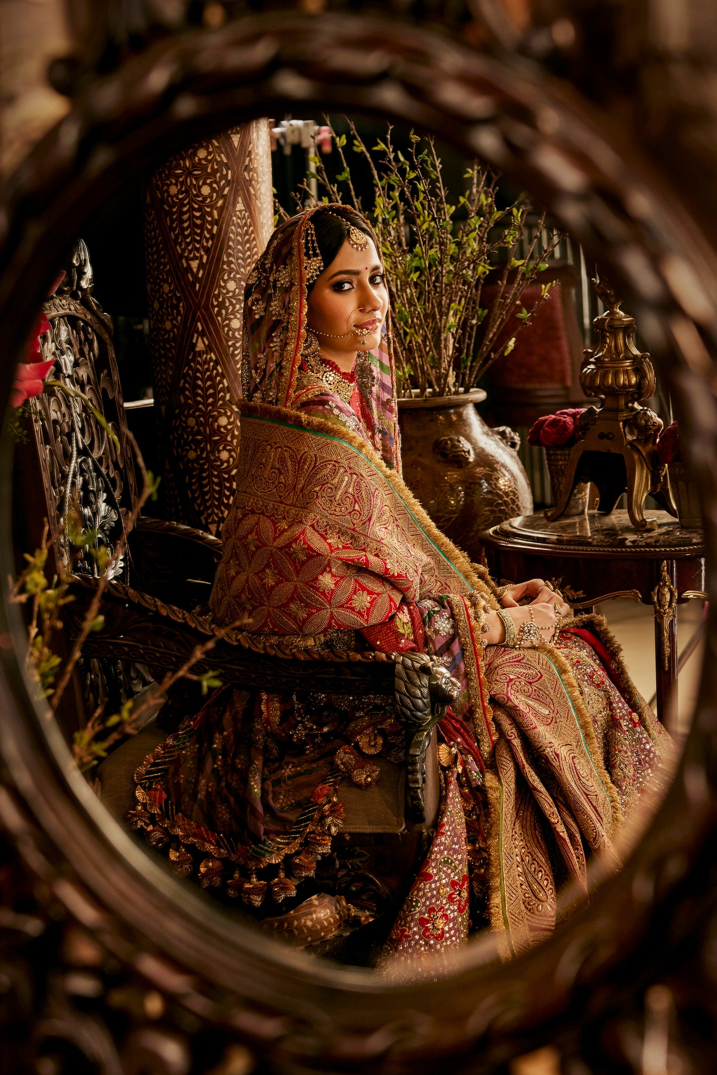 Aubergine Kurti-Sharara